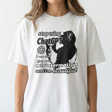 Cursed Cat Meme Graphic T-Shirt – Y2K Funny 90s Streetwear Tee – Oddly Specific Humor