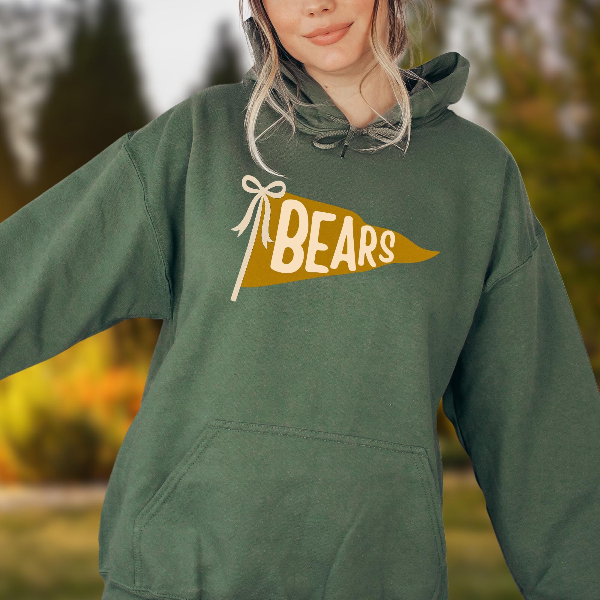 Custom Watercolor Mascot Pennant Sweatshirt - School Spirit Team Hoodie