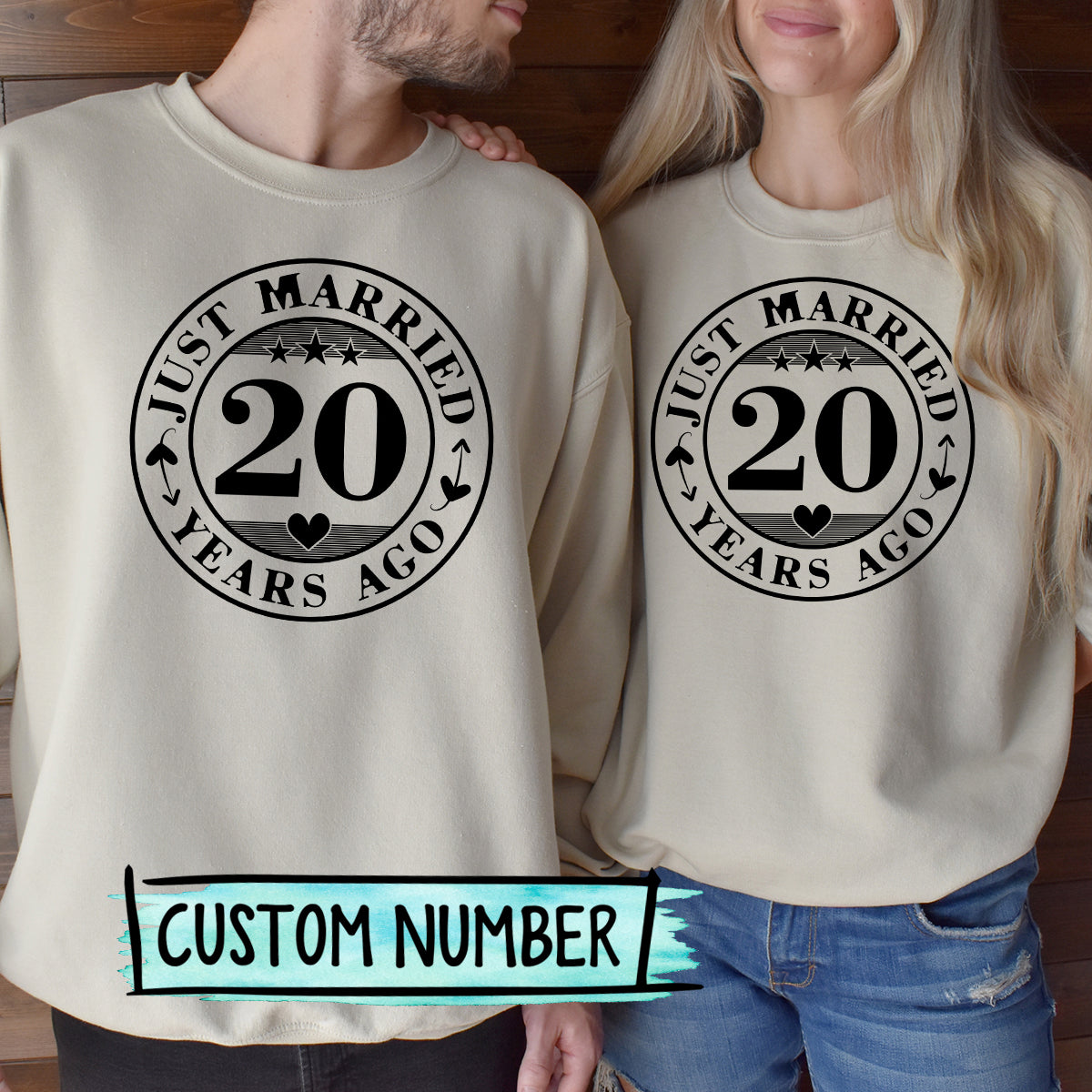 Custom Anniversary Just Married Matching Hoodies For Couples