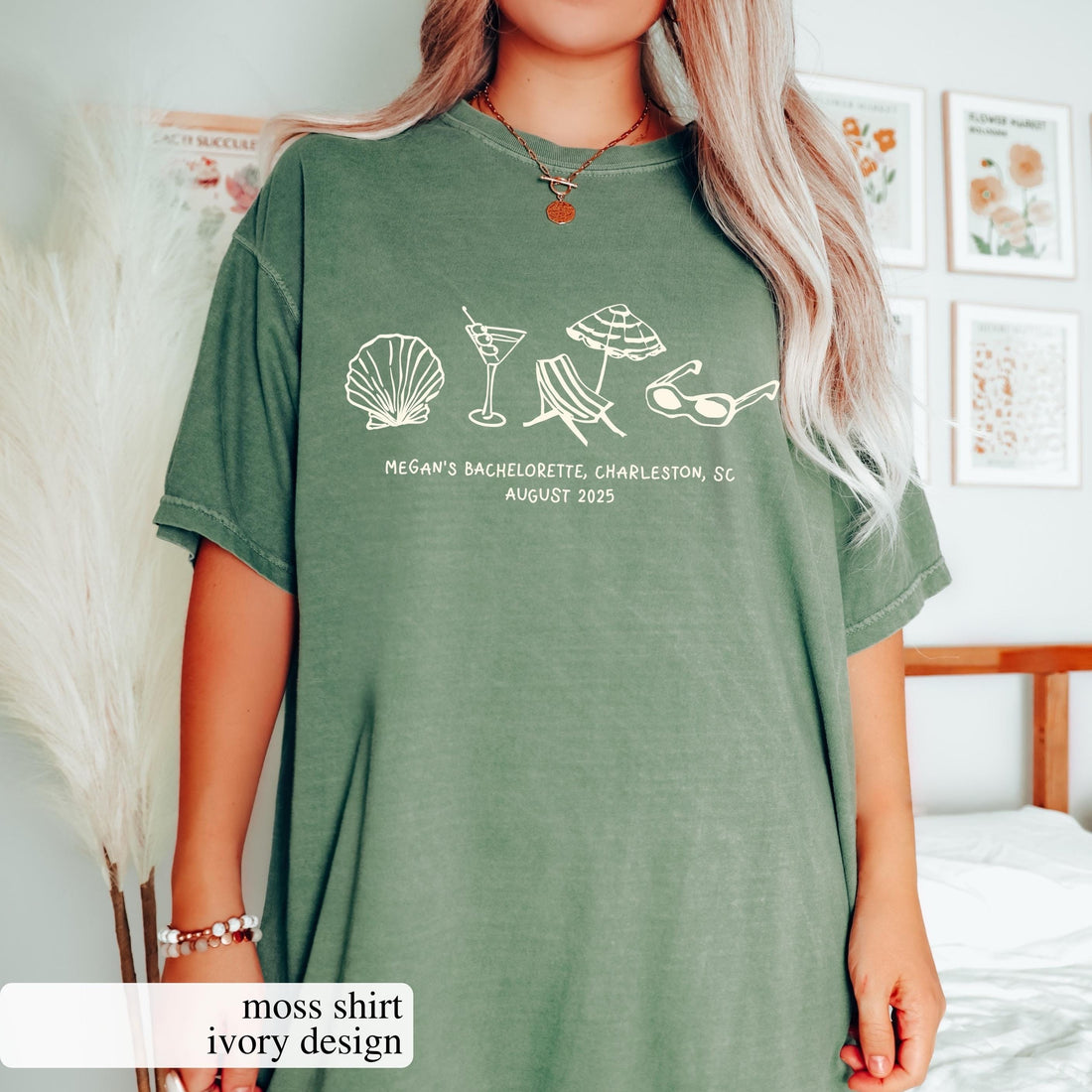 Custom Beach Bachelorette Graphic T-Shirt - Coastal Bride Trip Tee