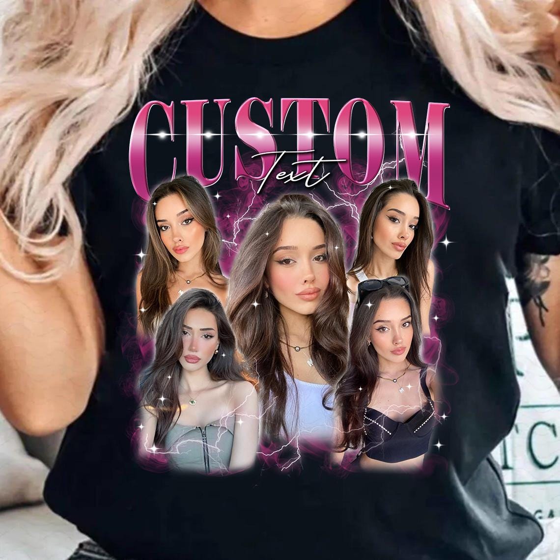 Custom Bootleg Rap Tee – Personalized Photo Shirt, Create Your Own Design