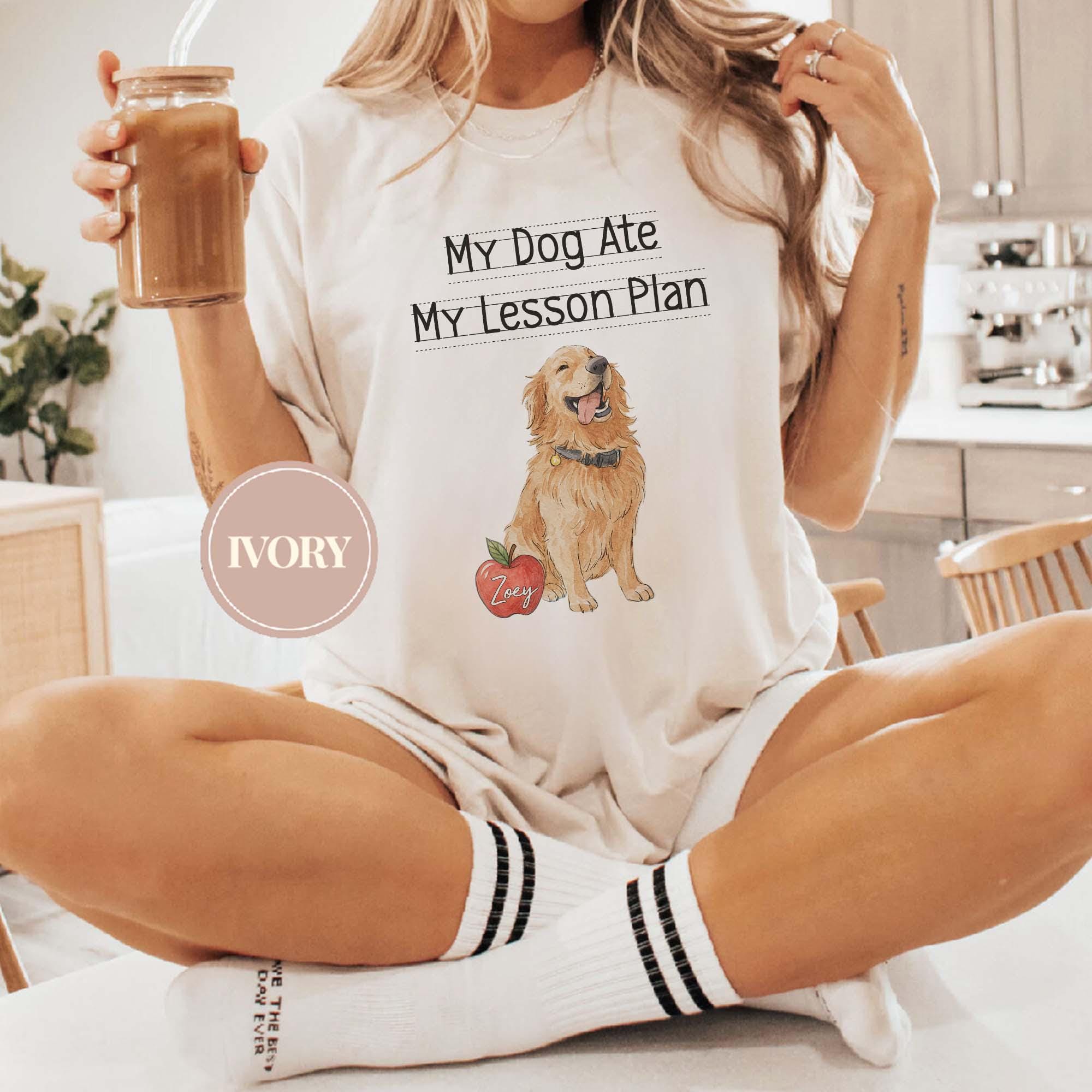 Custom Dog Teacher Shirt, Personalized Dog Photo Tee, Back to School Gift for Teachers & Dog Lovers