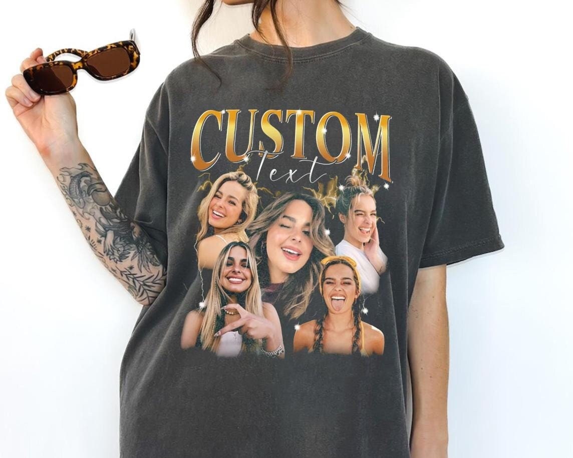 Custom Girlfriend Shirt – Personalized Bootleg Photo Tee, Wife or Bachelorette Gift