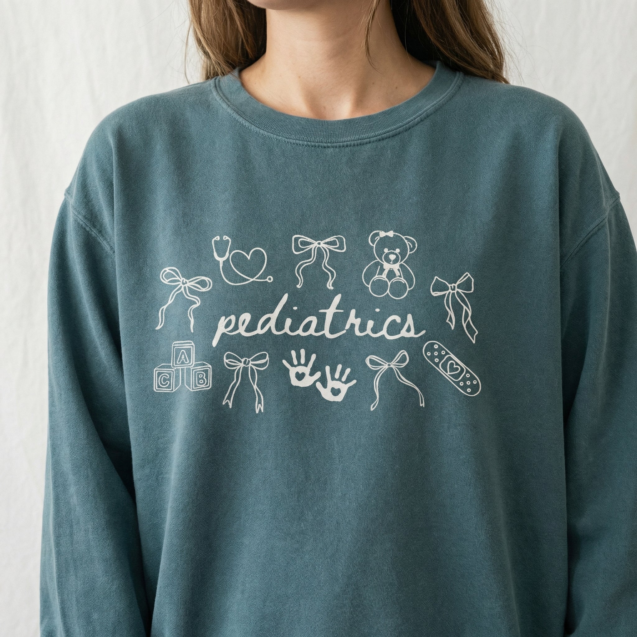 Custom Pediatric Nurse Shirt – Coquette Bow Graphic Tee – PEDS Nurse Gift