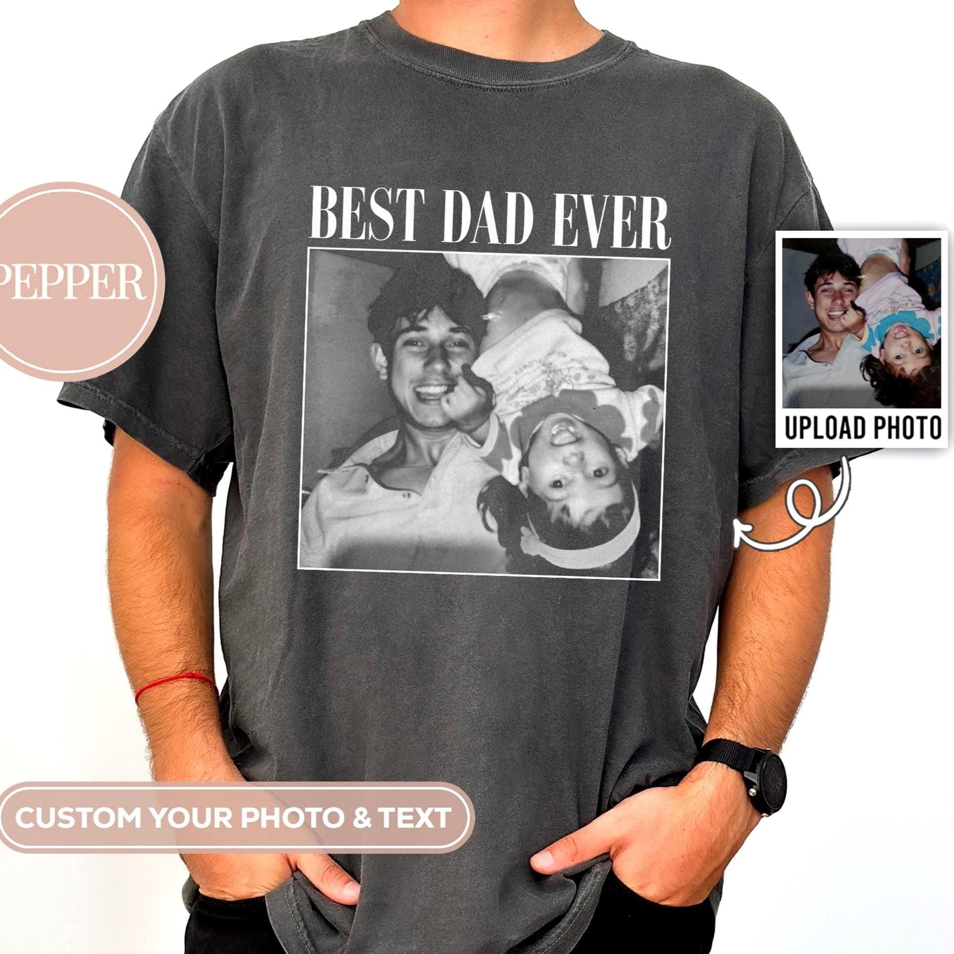 Custom Photo Dad Shirt, Personalized Picture Tee for Dad, Father’s Day Gift, Dad T-Shirt
