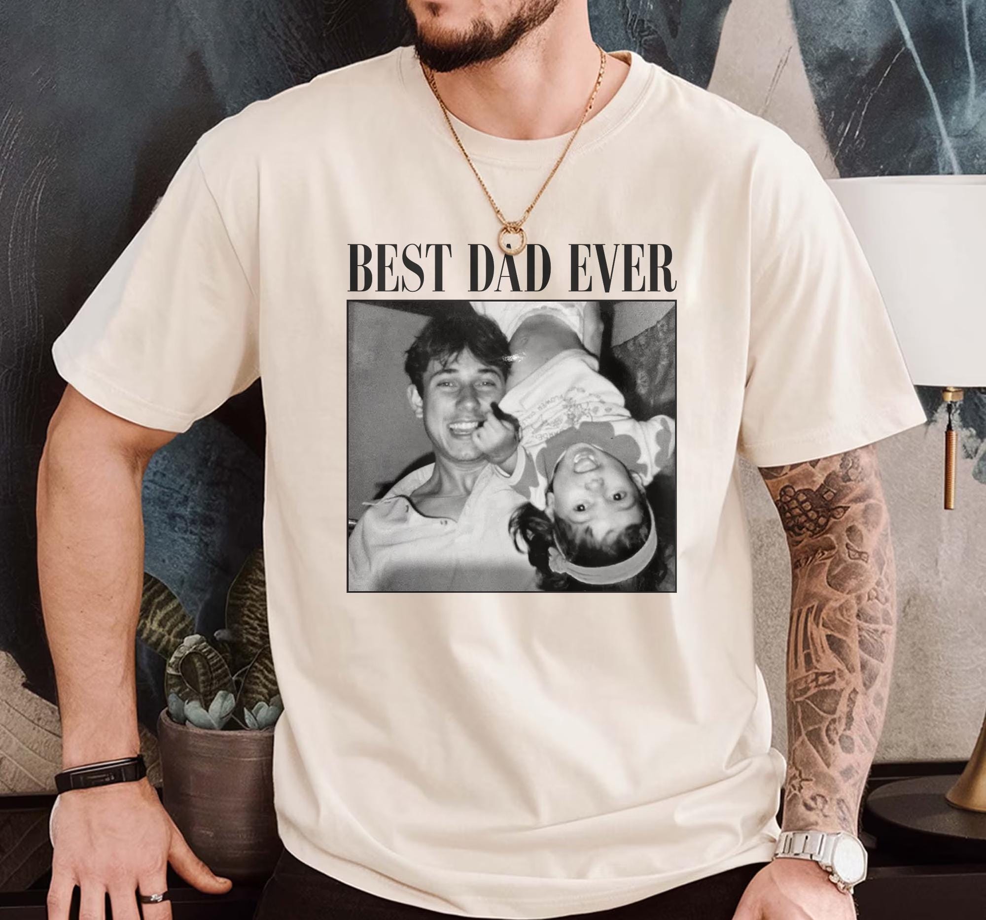 Custom Photo Dad Shirt, Personalized Picture Tee for Dad, Father’s Day Gift, Dad T-Shirt
