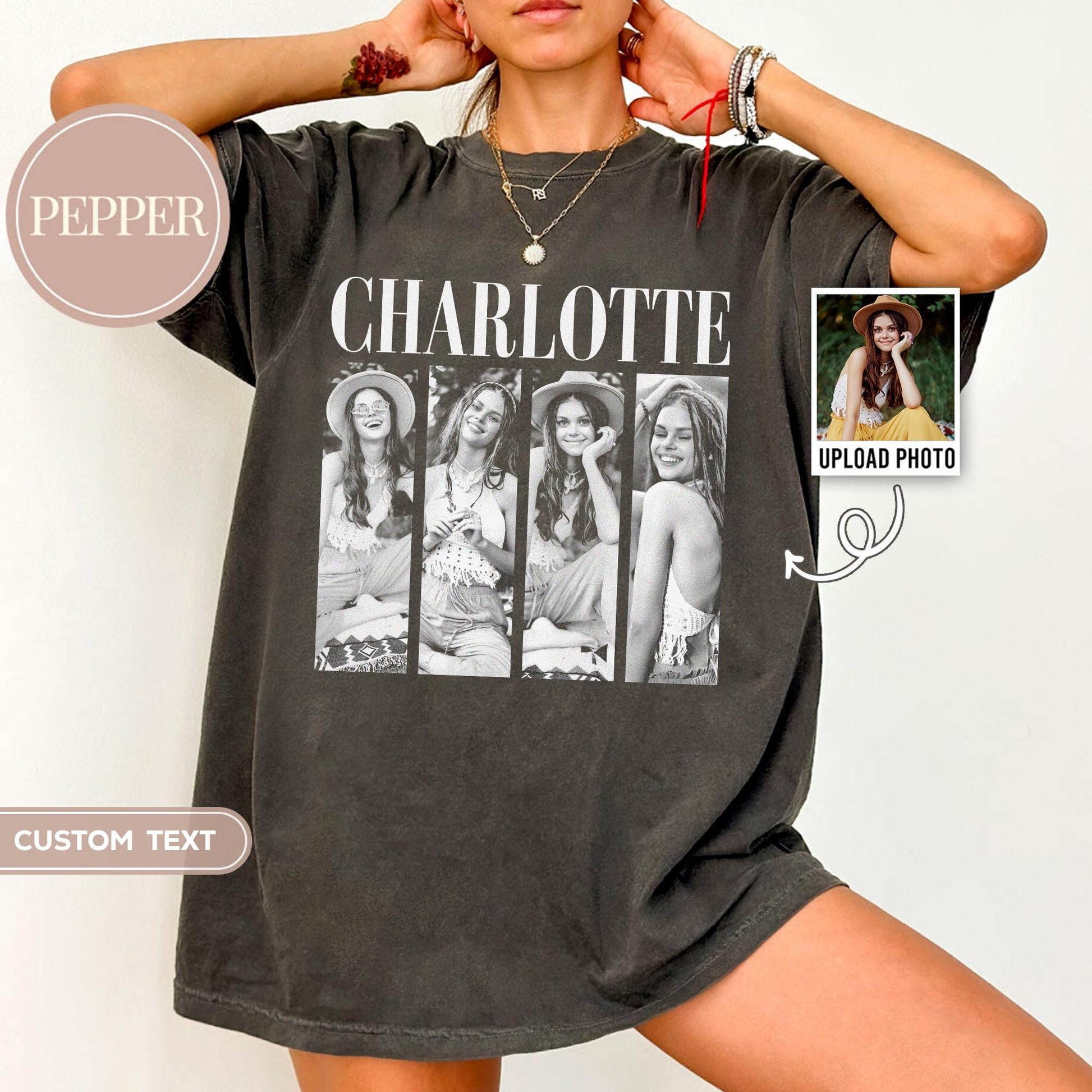 Custom Photo Girlfriend Shirt, Personalized Boyfriend Face Tee, Bachelorette Surprise Gift, Vintage Style Shirt