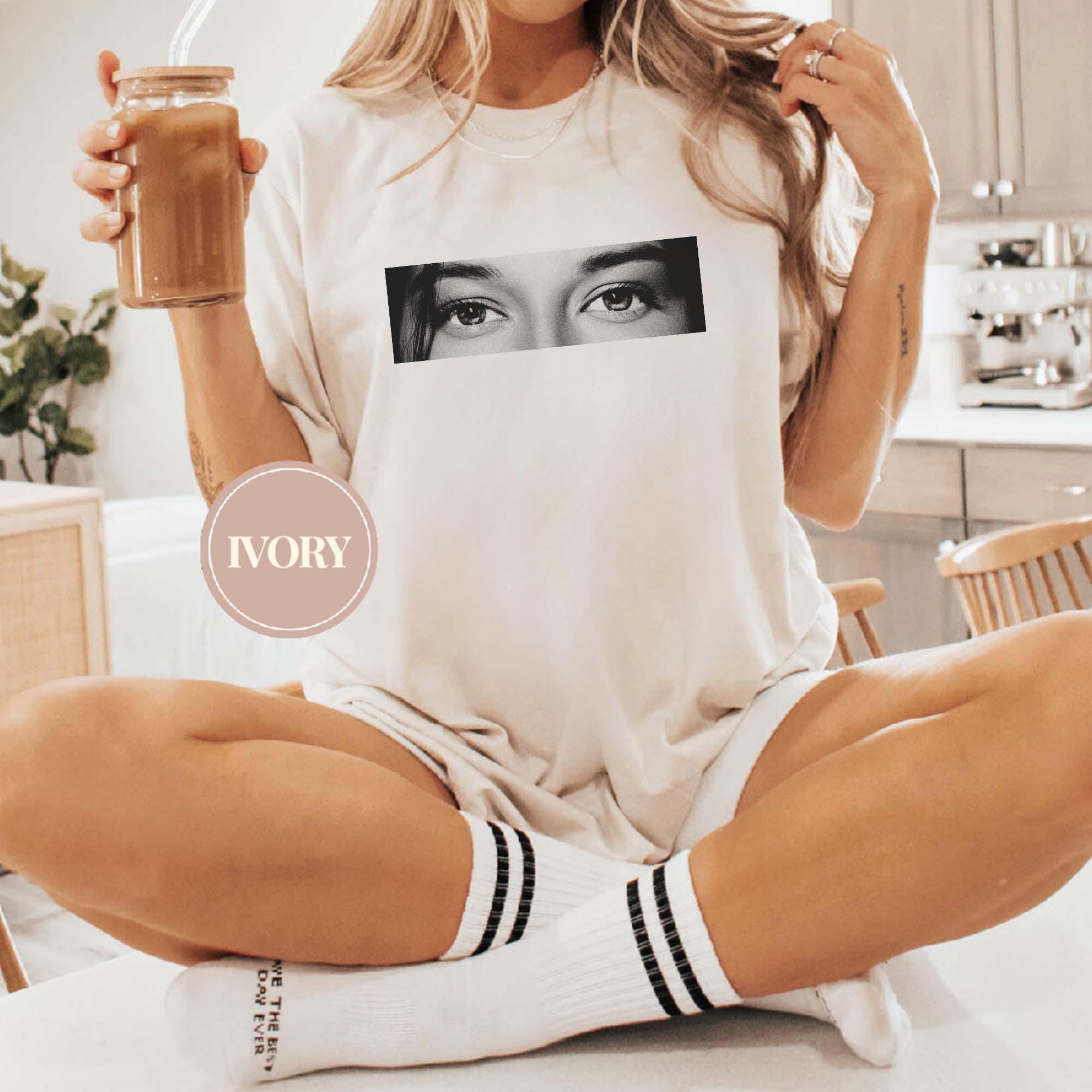 Custom Human Eyes Photo Shirt, Personalized Couple Tee, Boyfriend & Girlfriend Gift, I’m With You Eye Design