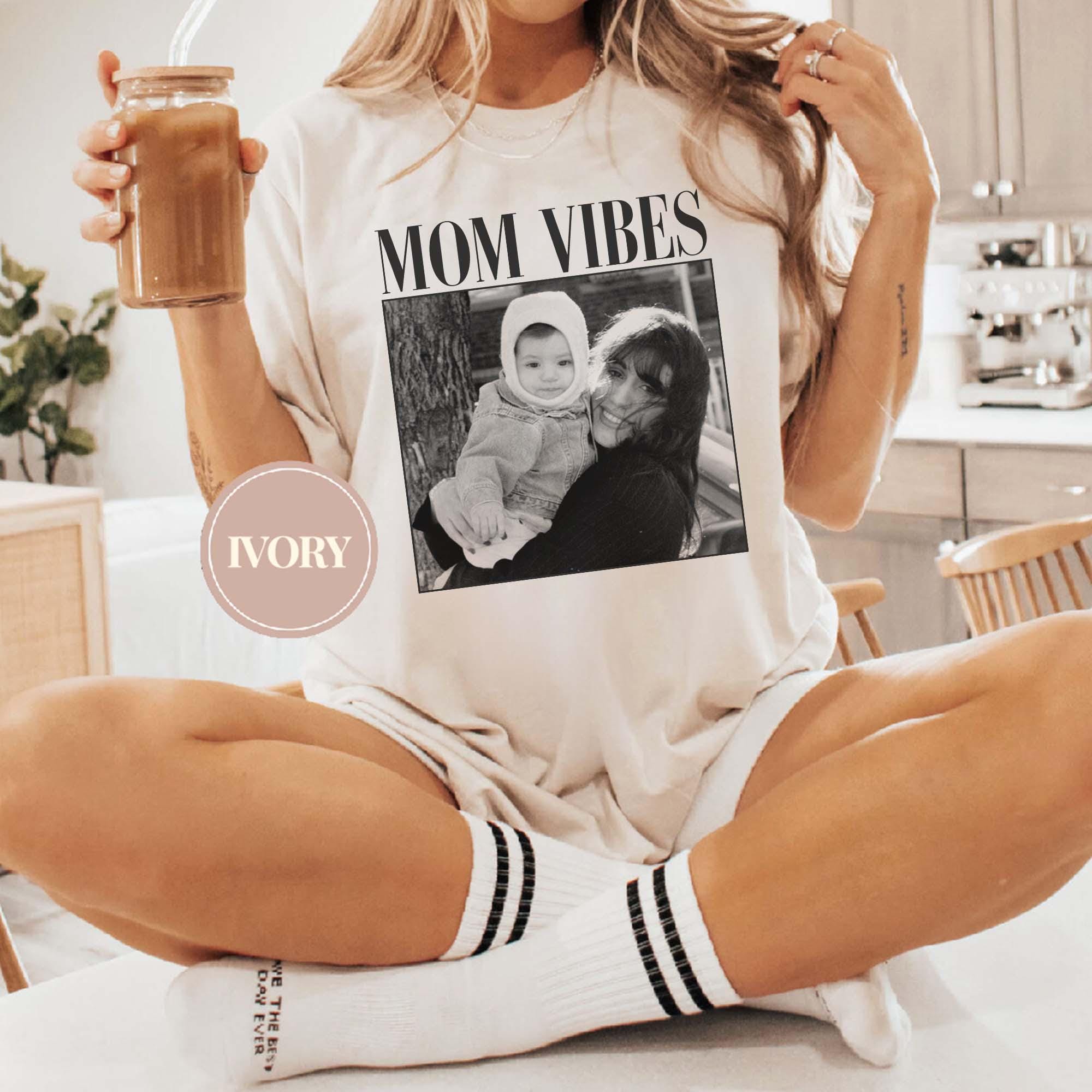 Custom Photo Mom Shirt, Personalized Mom Picture Tee, Mama T-Shirt, Mother’s Day & Mom Gift