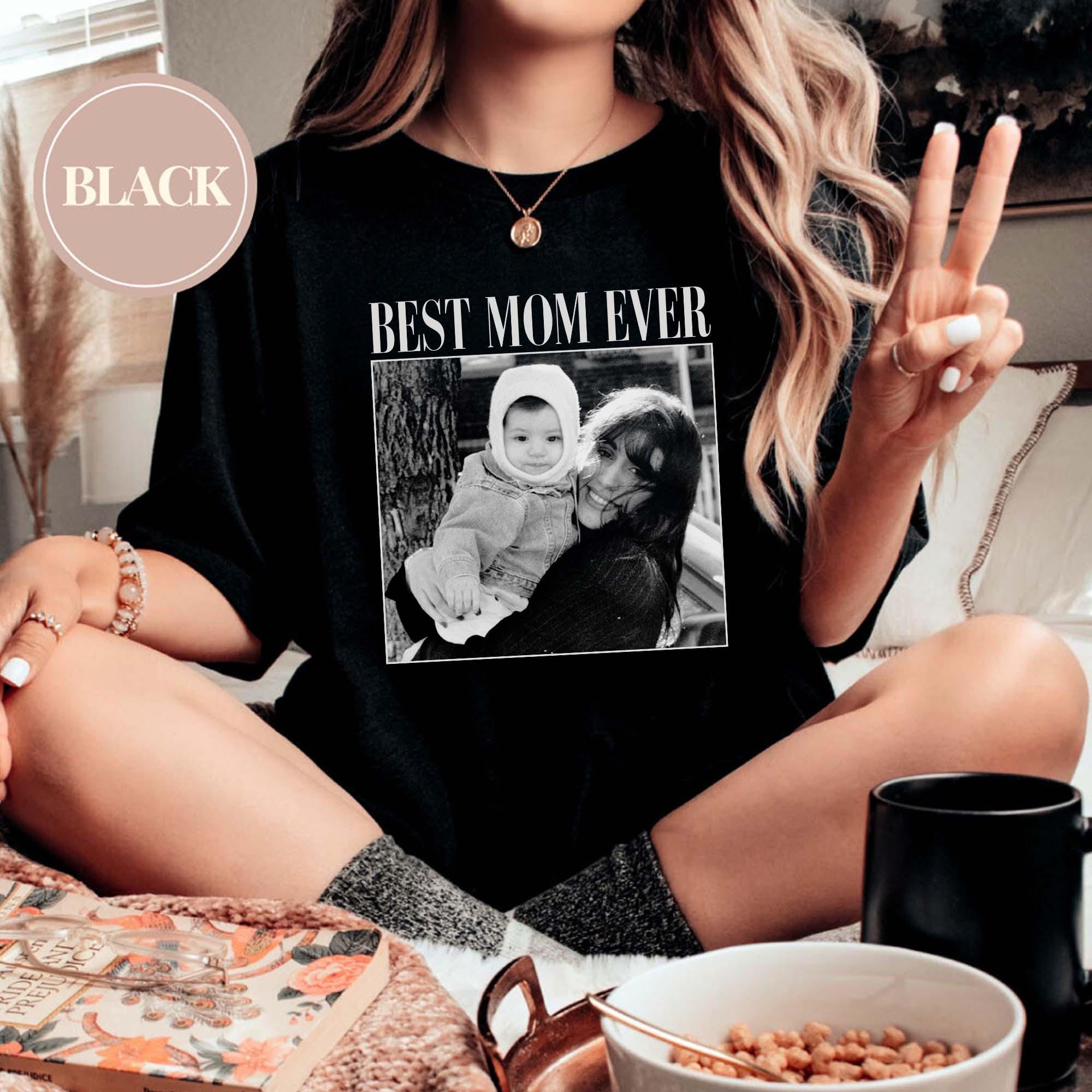 Custom Photo Mom Shirt, Personalized Mom Picture Tee, Mama T-Shirt, Mother’s Day & Mom Gift