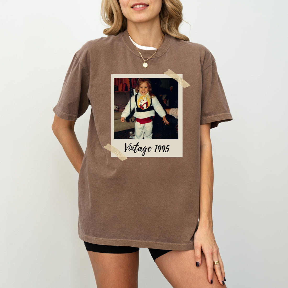 Custom Vintage Photo & Year Shirt, Personalized Picture Tee, 30th Birthday Gift, Vintage Est. 1995 Shirt