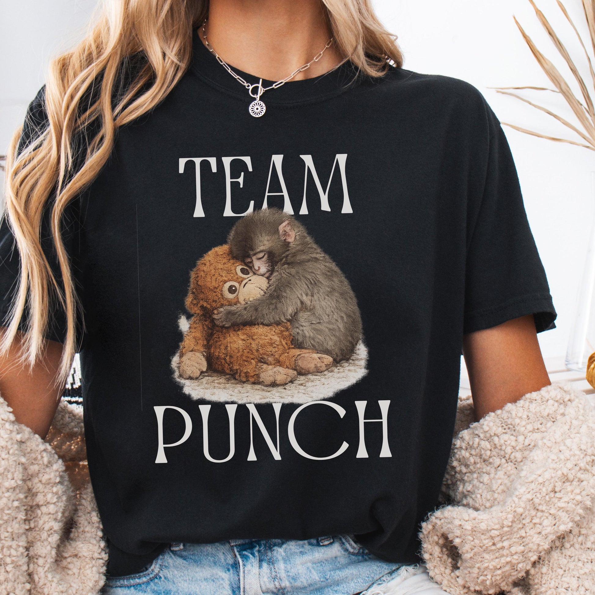 Cute Baby Monkey Graphic T-Shirt – Funny Animal Lover Unisex Tee