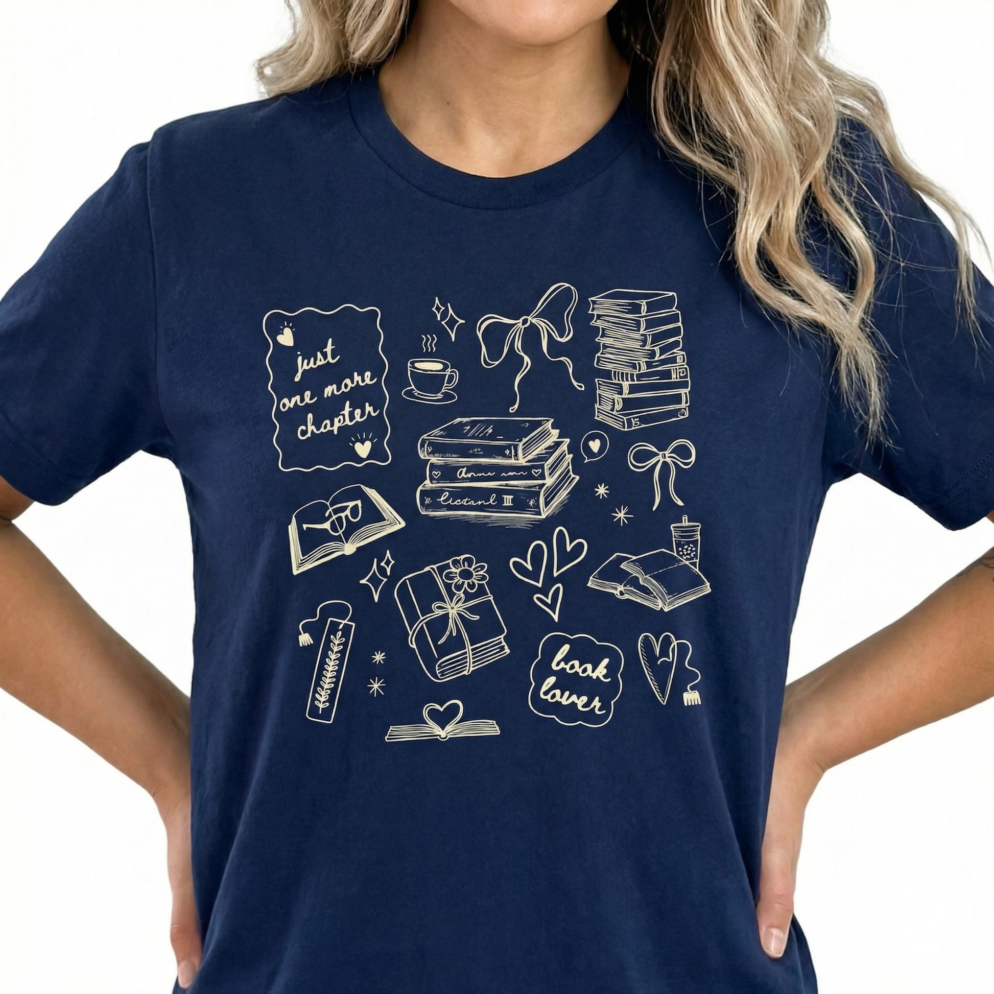 Cute Book Lover Graphic T-Shirt – Bookworm Reading Club Shirt