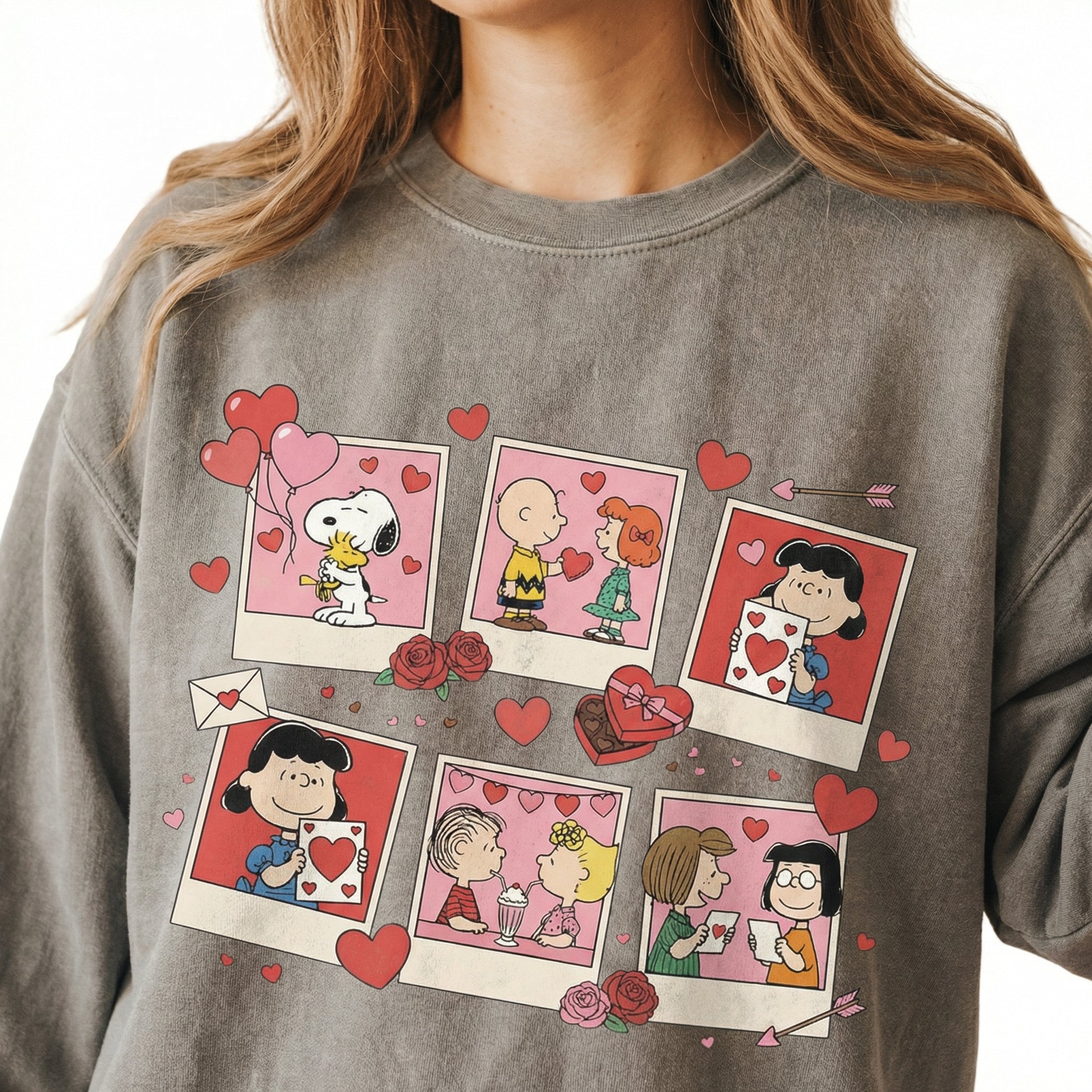 Cute Puppy Valentine Heart Balloon Shirt – Cartoon Love Graphic Tee