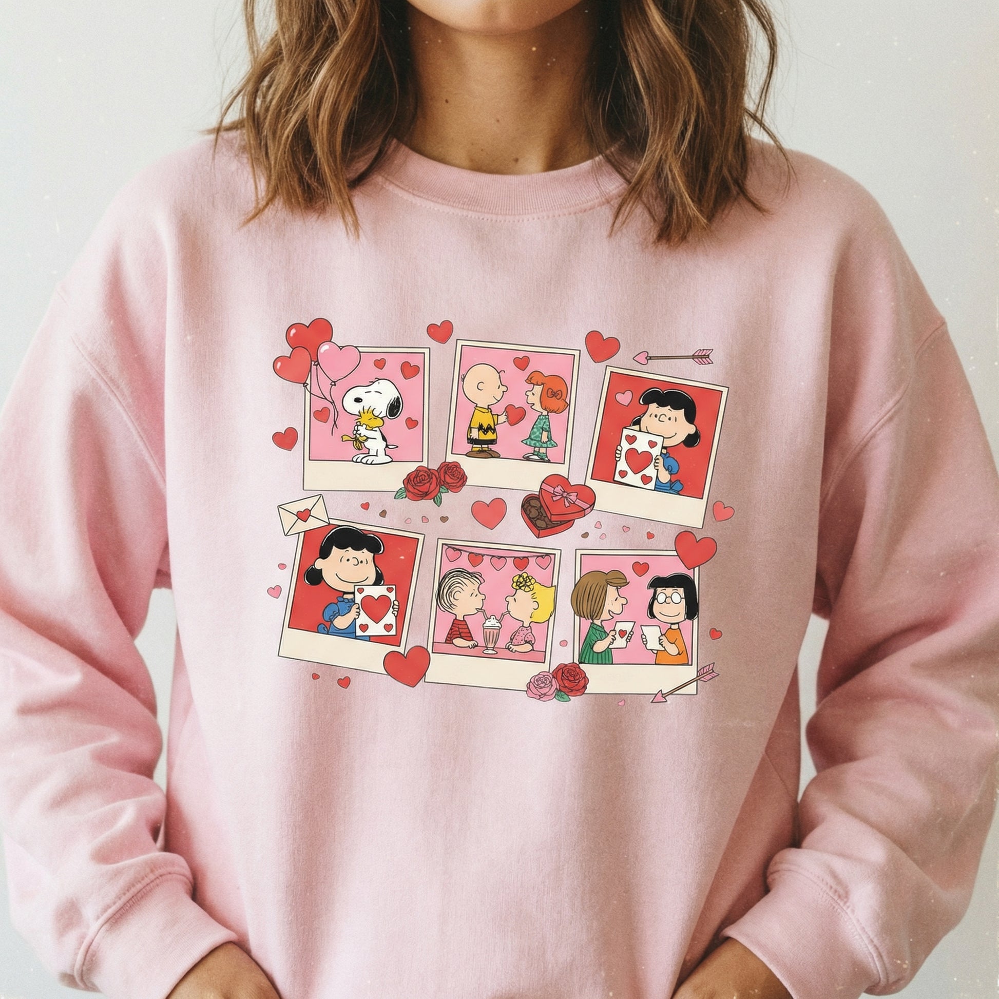Cute Puppy Valentine Heart Balloon Shirt – Cartoon Love Graphic Tee