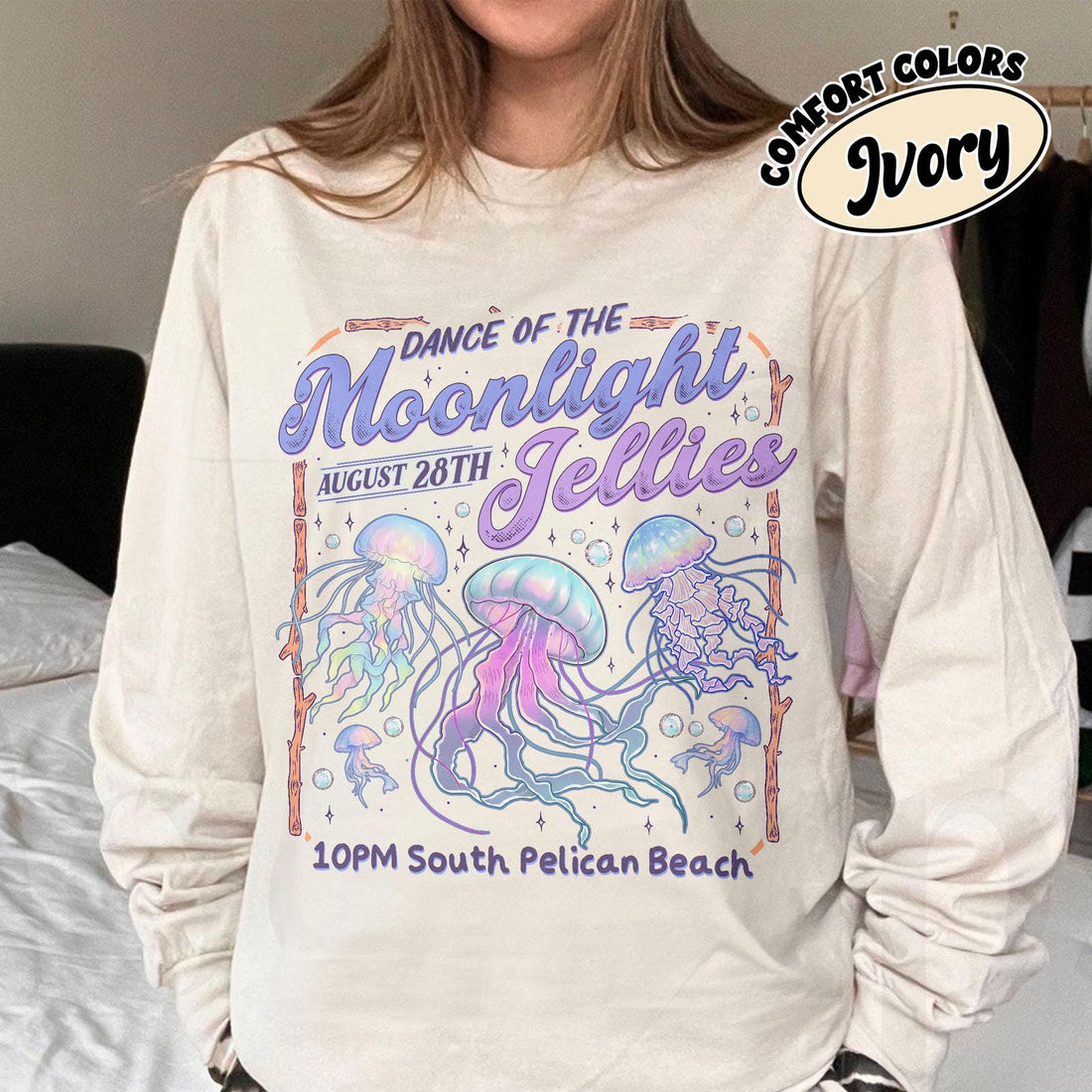 Dance of the Moonlight Jellies Shirt – Stardew Valley Pelican Town Gamer Tee