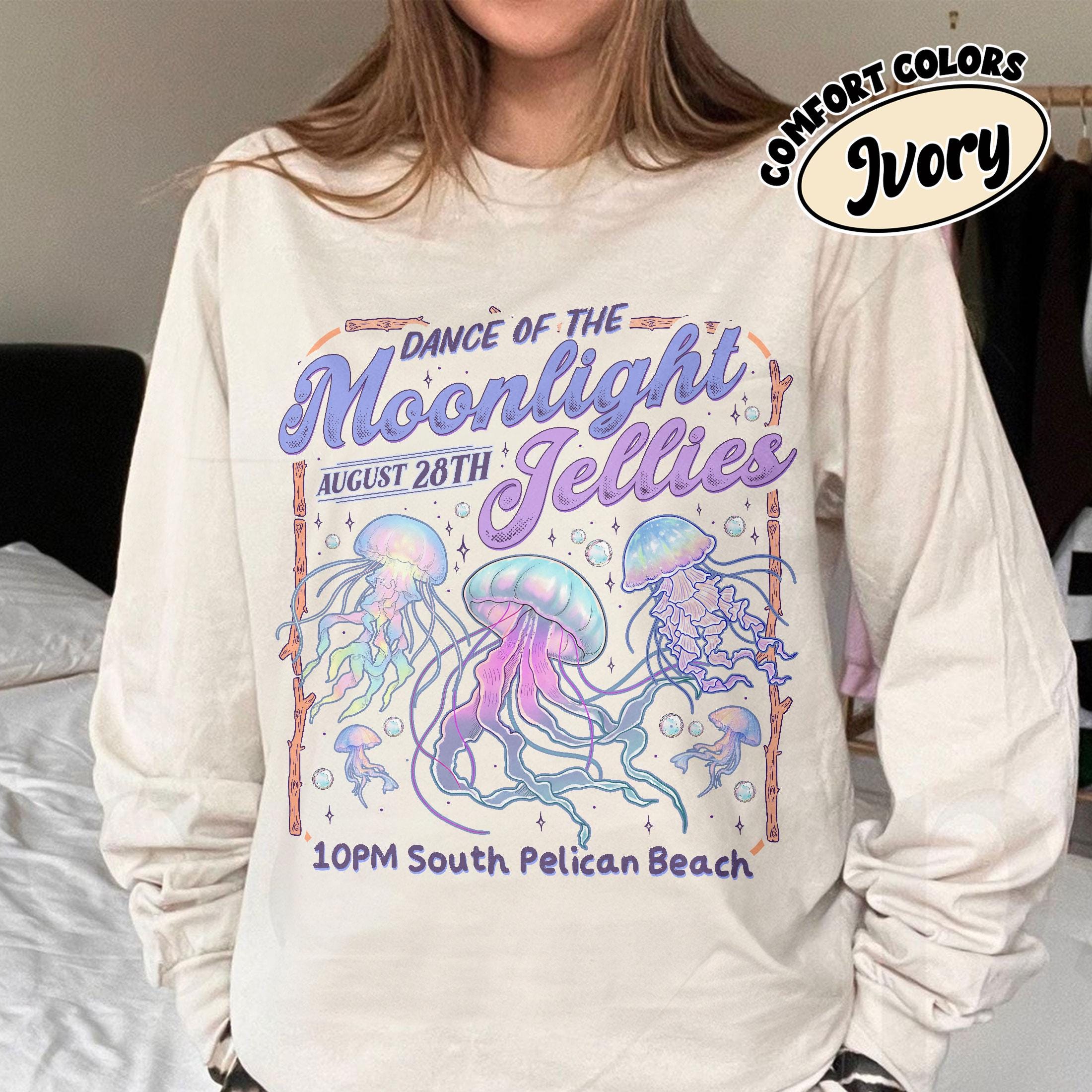 Dance of the Moonlight Jellies Shirt – Stardew Valley Pelican Town Gamer Tee