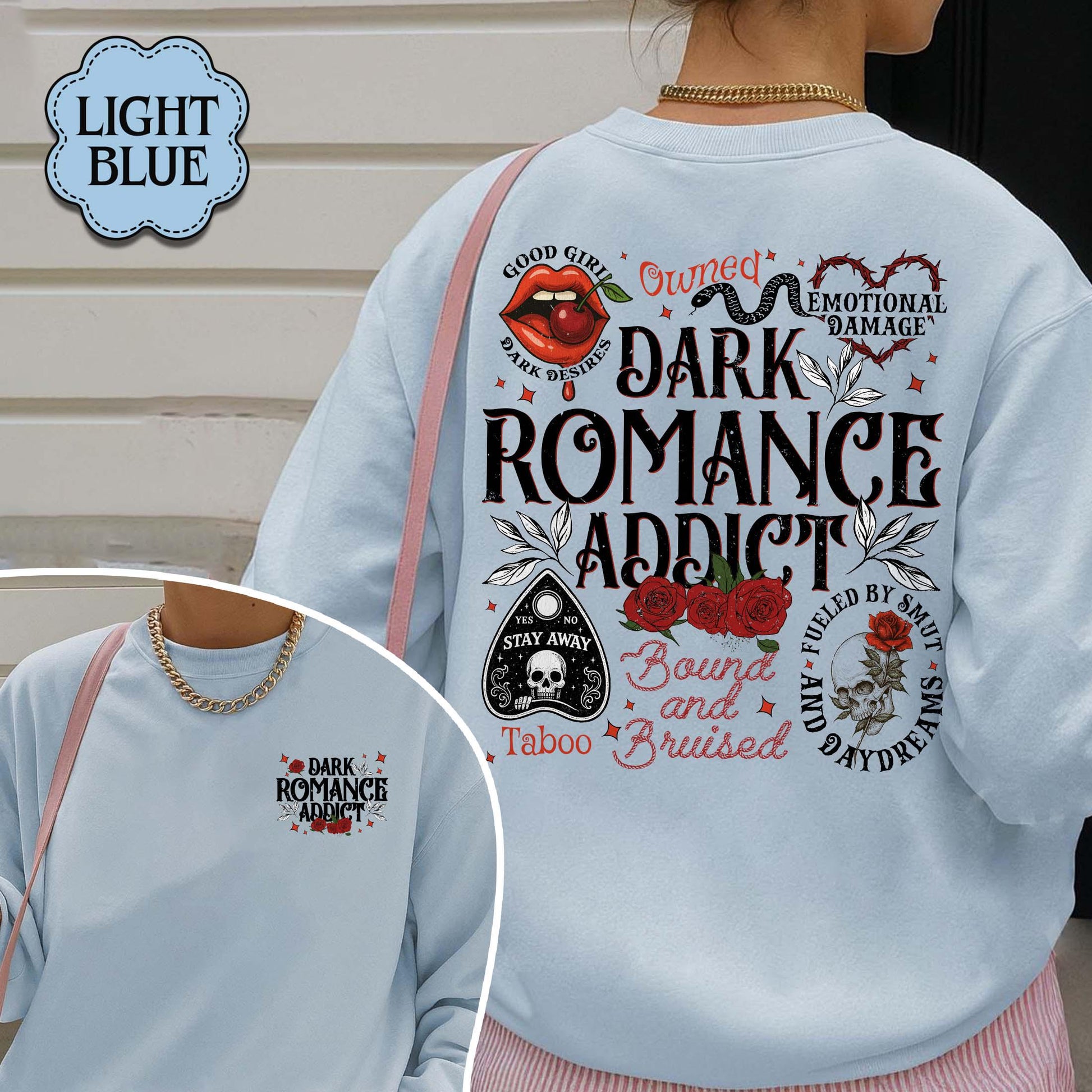 Dark Romance Addict Hoodie – Spicy Smut Reader Bookish Top