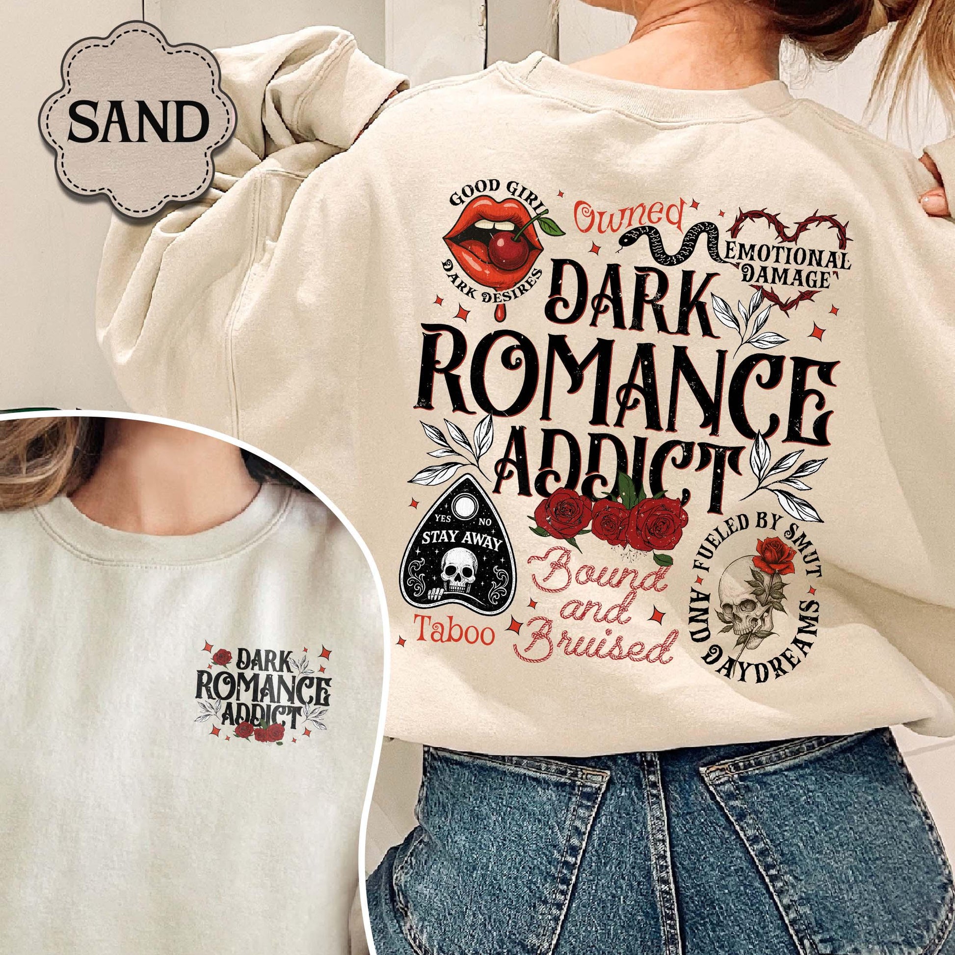 Dark Romance Addict Hoodie – Spicy Smut Reader Bookish Top
