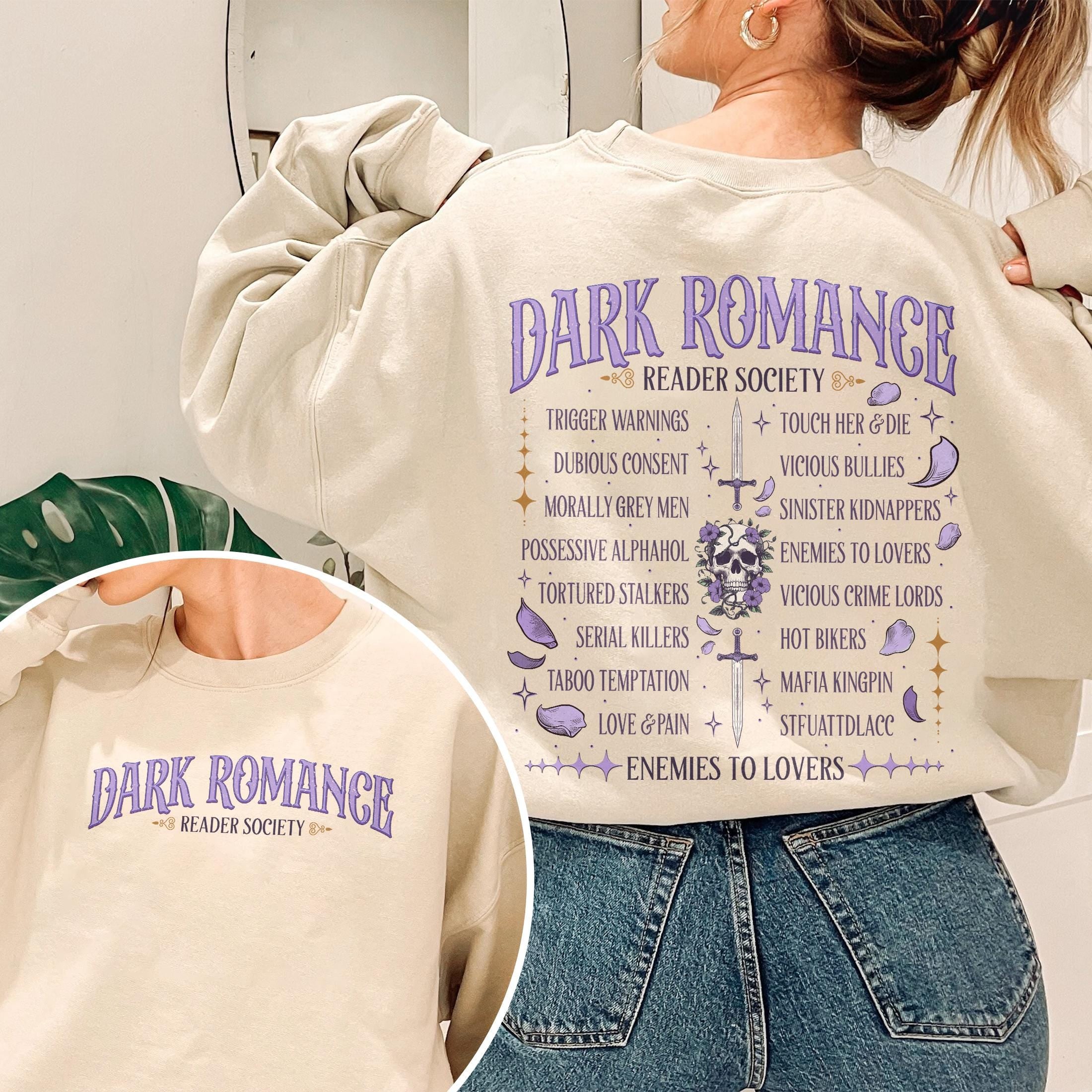 Dark Romance Reader Society T-Shirt – Enemies to Lovers Book Lover Gift