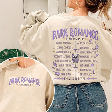 Dark Romance Reader Society T-Shirt – Enemies to Lovers Book Lover Gift