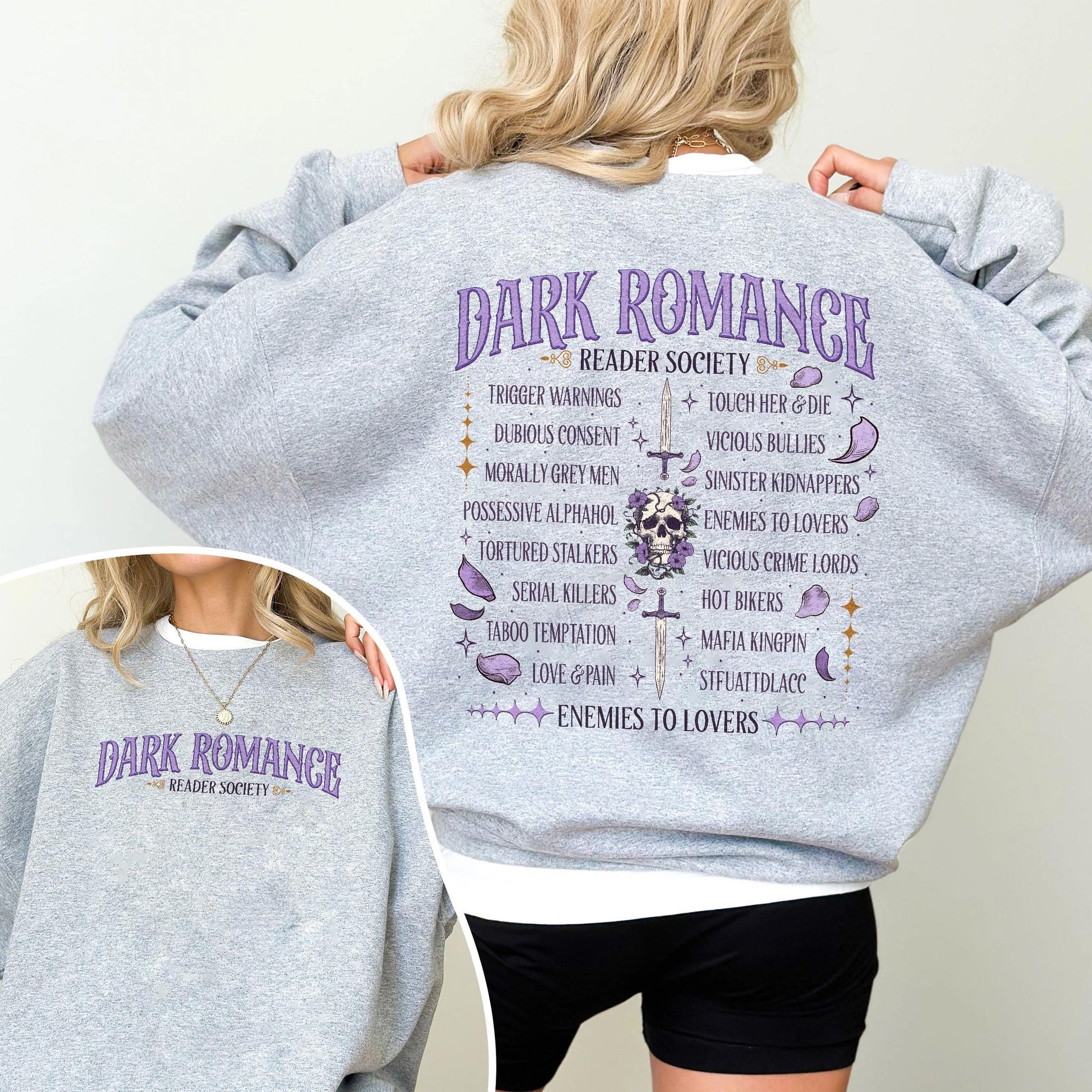 Dark Romance Reader Society T-Shirt – Enemies to Lovers Book Lover Gift