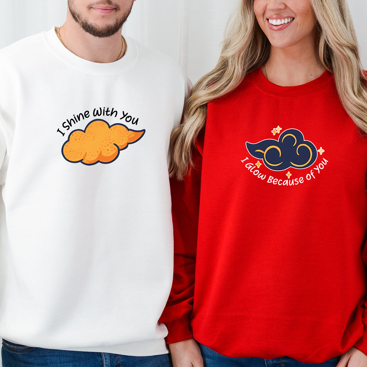 Day & Night Cloud Matching Hoodies For Couples
