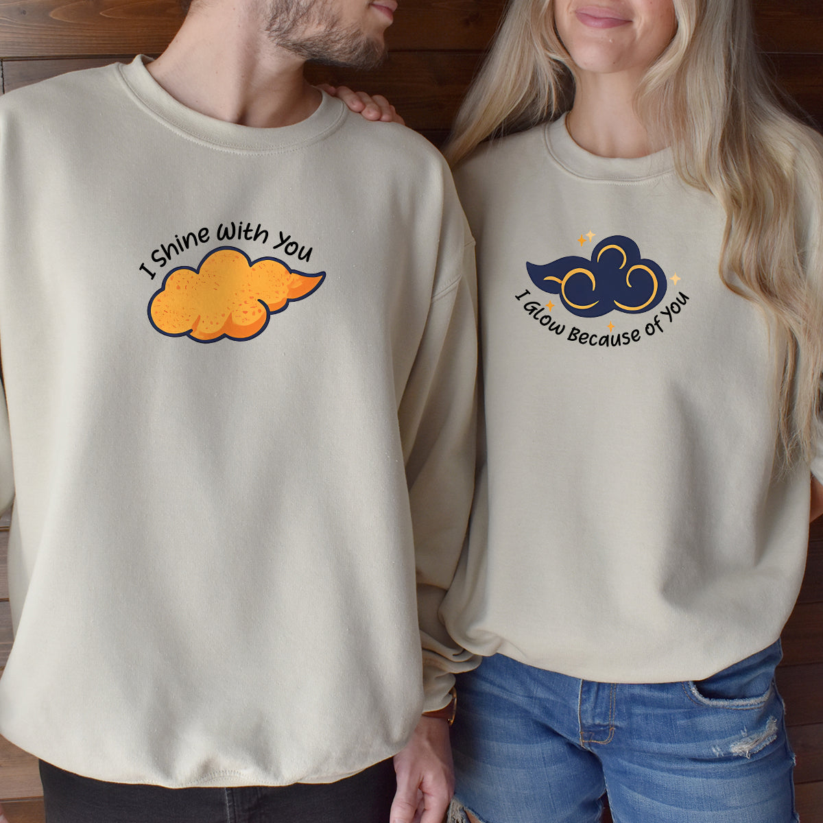 Day & Night Cloud Matching Hoodies For Couples