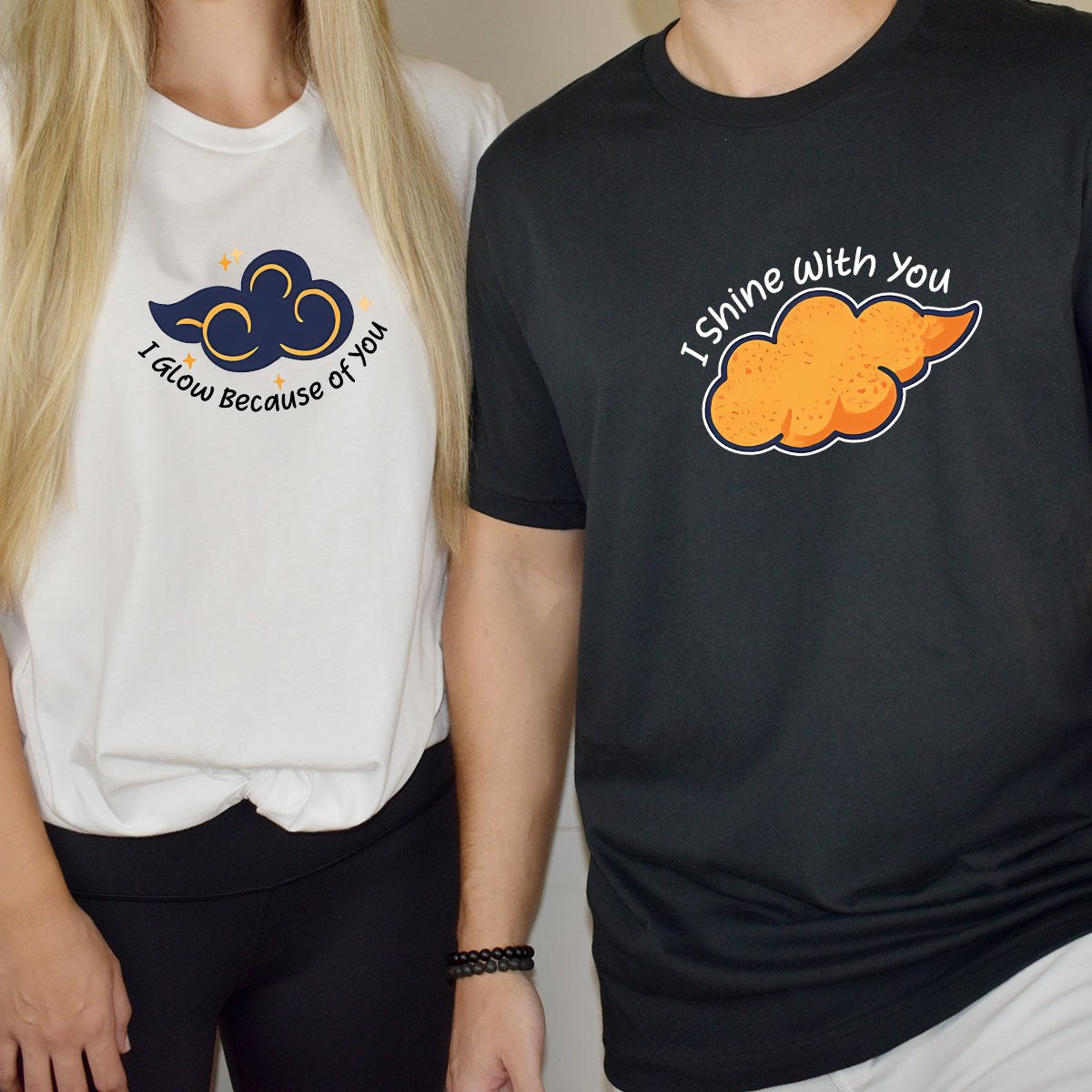 Day & Night Cloud Matching T-Shirts For Couples