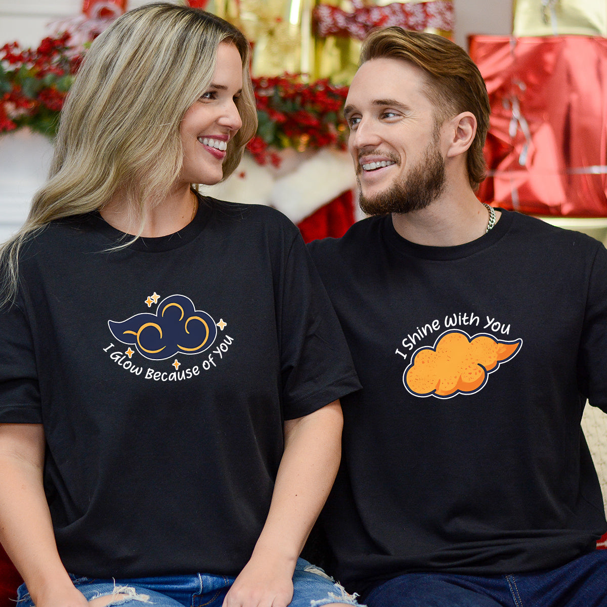 Day & Night Cloud Matching T-Shirts For Couples