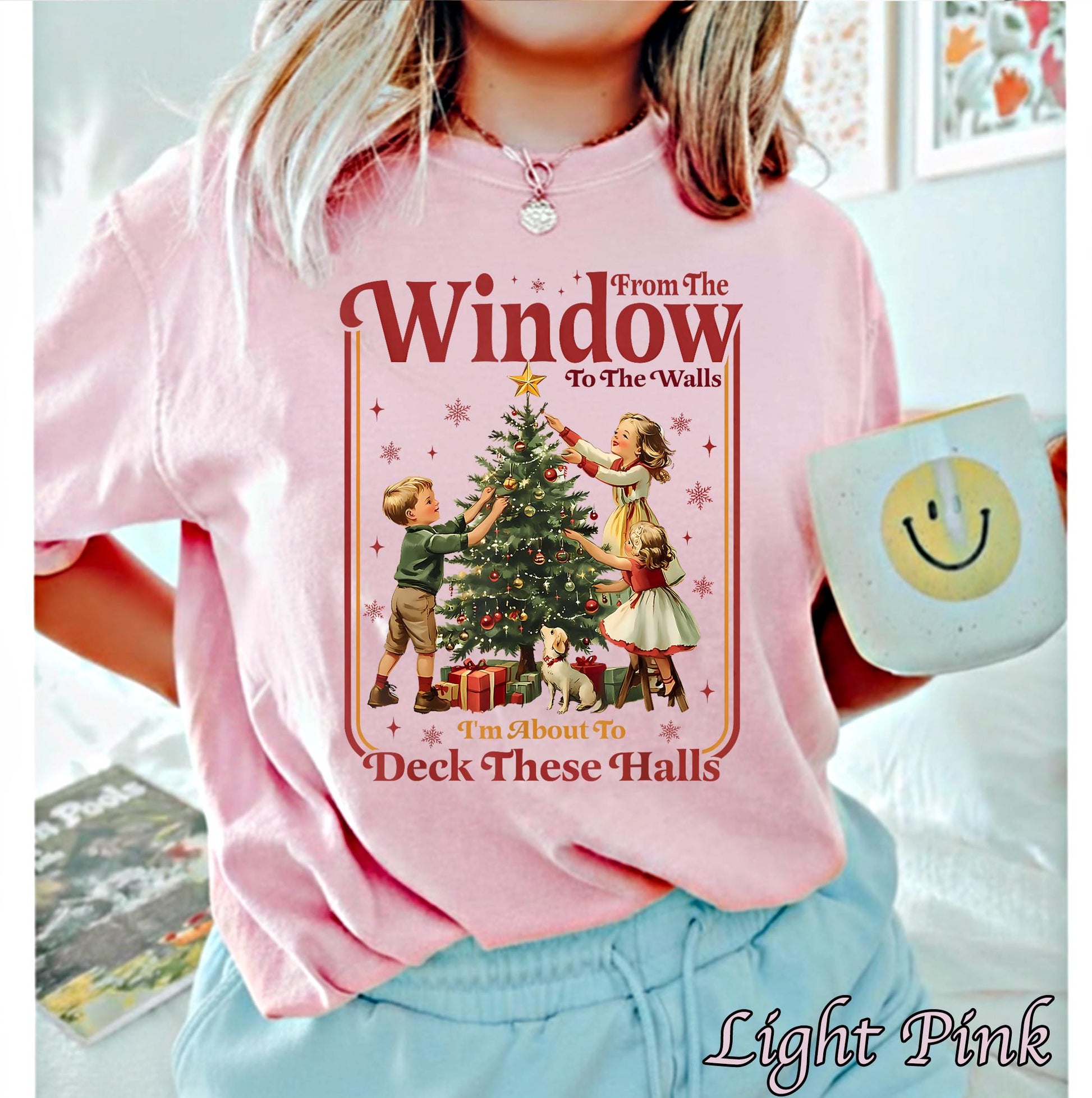 Deck the Halls Retro Christmas Sweatshirt – Vintage Xmas Movie Pullover