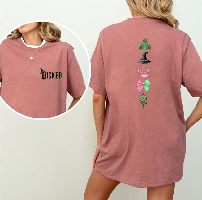 Defy Gravity Wicked the Musical Shirt – Retro Wizard Broomstick Two-Sided Sweatshirt, Wicked Musical Fan Gift