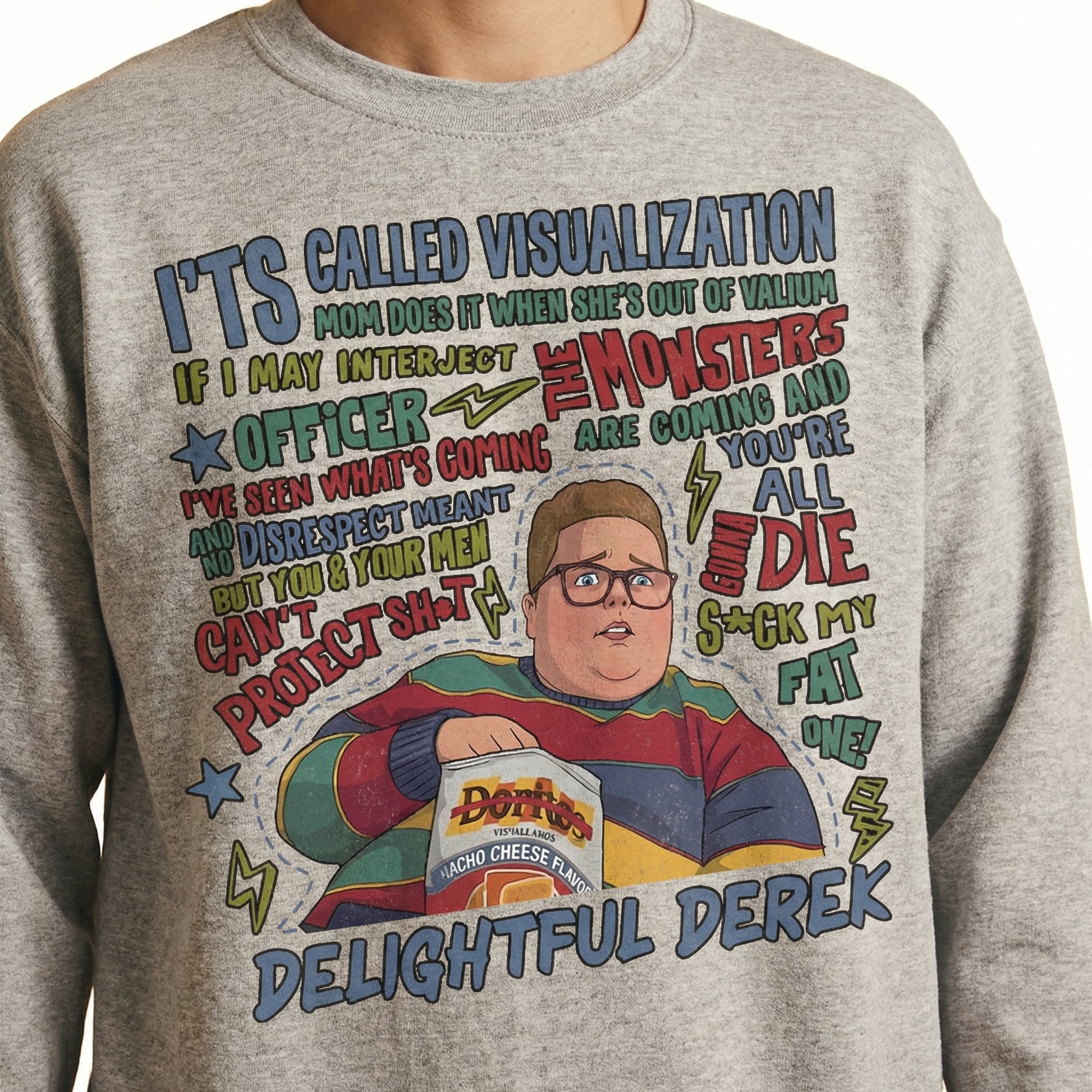 Delightful Derek Funny Quote T-Shirt - Cute Chubby Boy Meme Graphic Tee