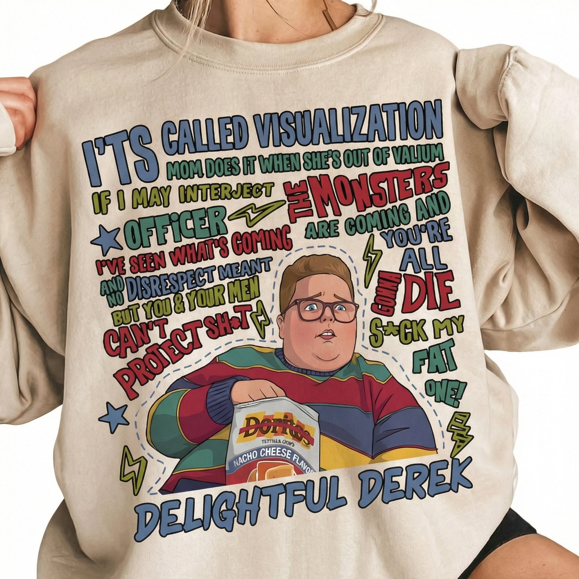 Delightful Derek Funny Quote T-Shirt - Cute Chubby Boy Meme Graphic Tee