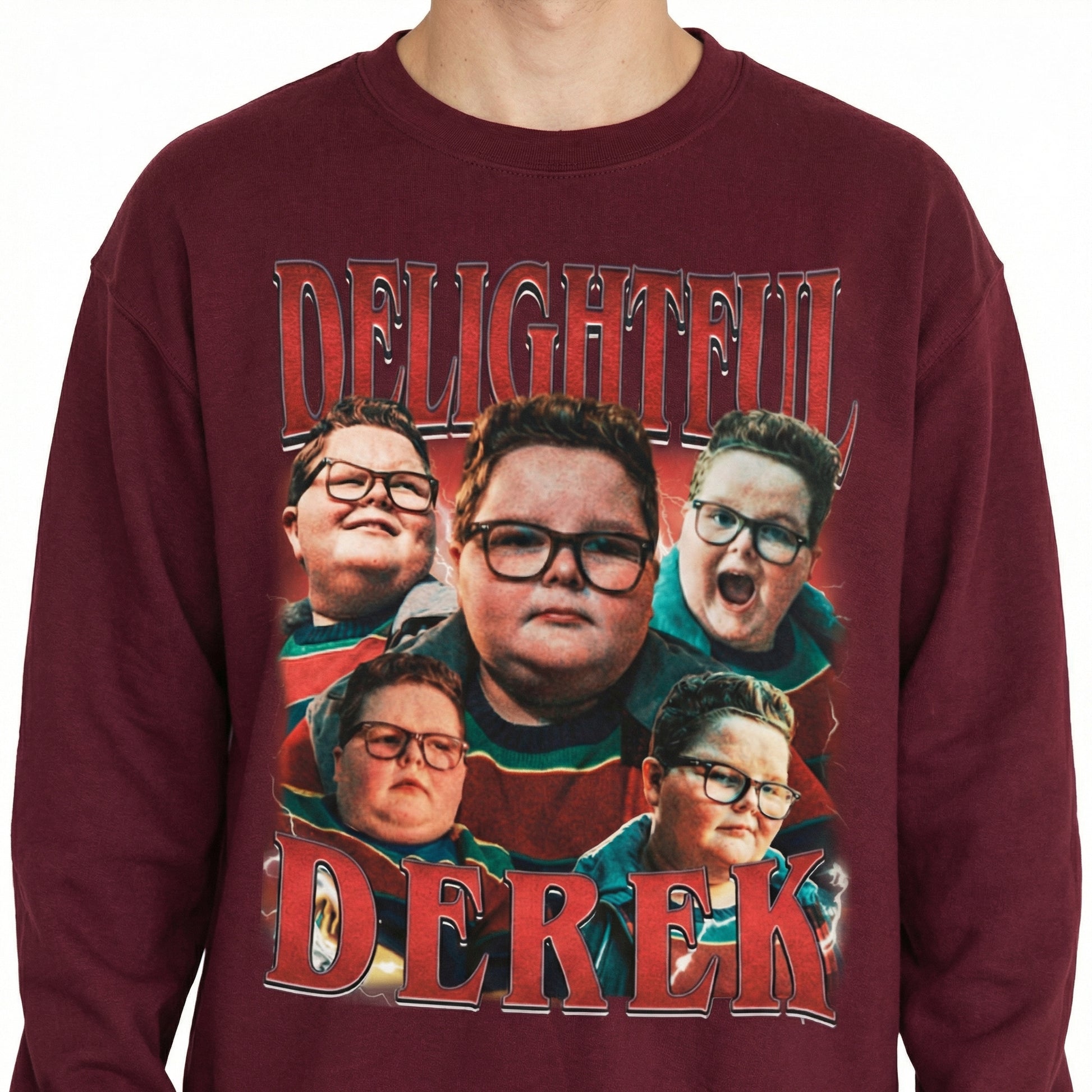 Delightful Derek Graphic Shirt – Y2K Aesthetic Fan Gift