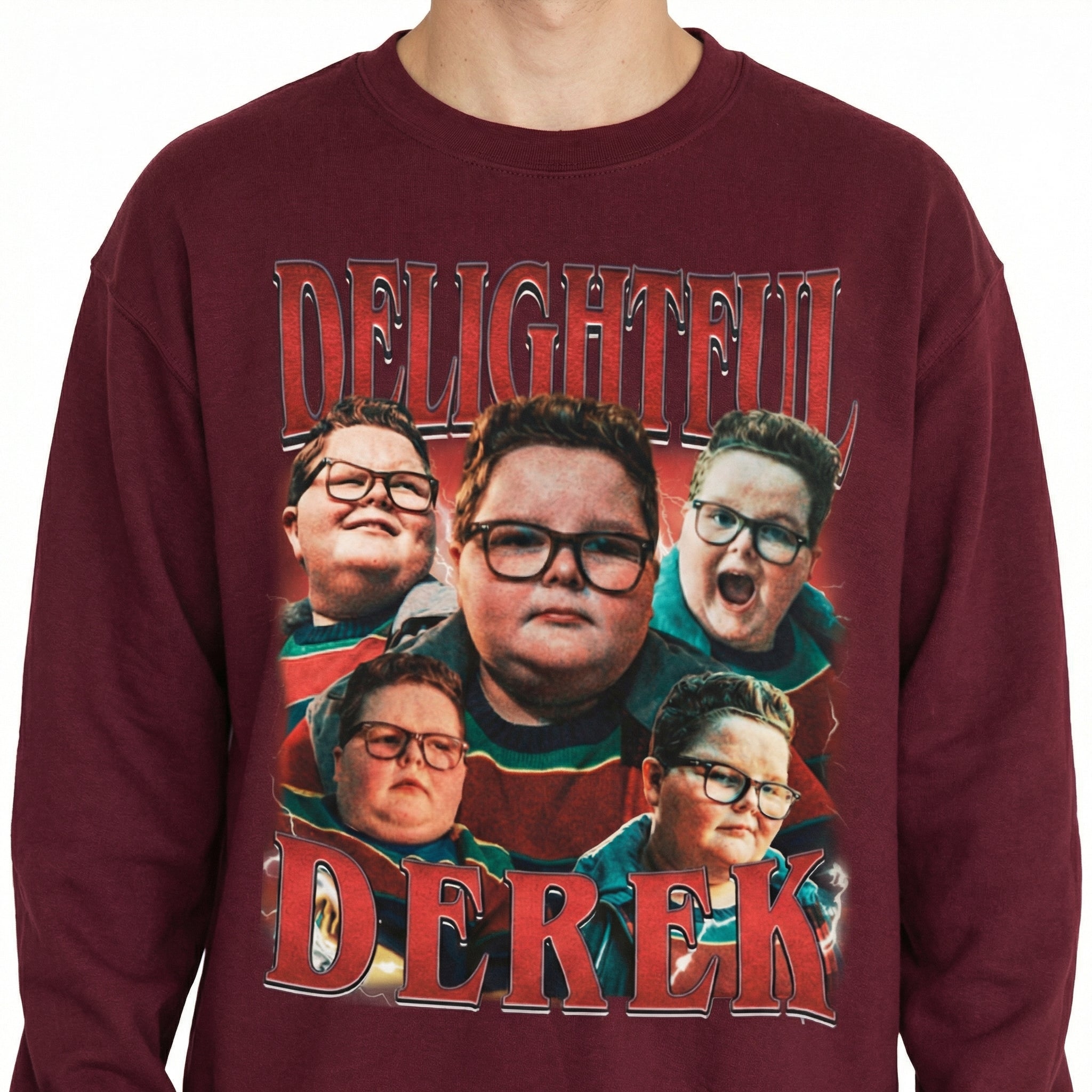 Delightful Derek Graphic Shirt – Y2K Aesthetic Fan Gift