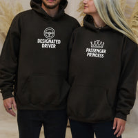 Designated Driver x Passenger Princess Matching Hoodies For Couples