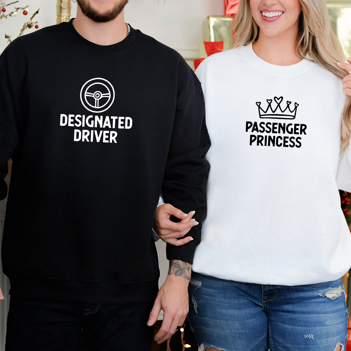 Designated Driver x Passenger Princess Matching Hoodies For Couples