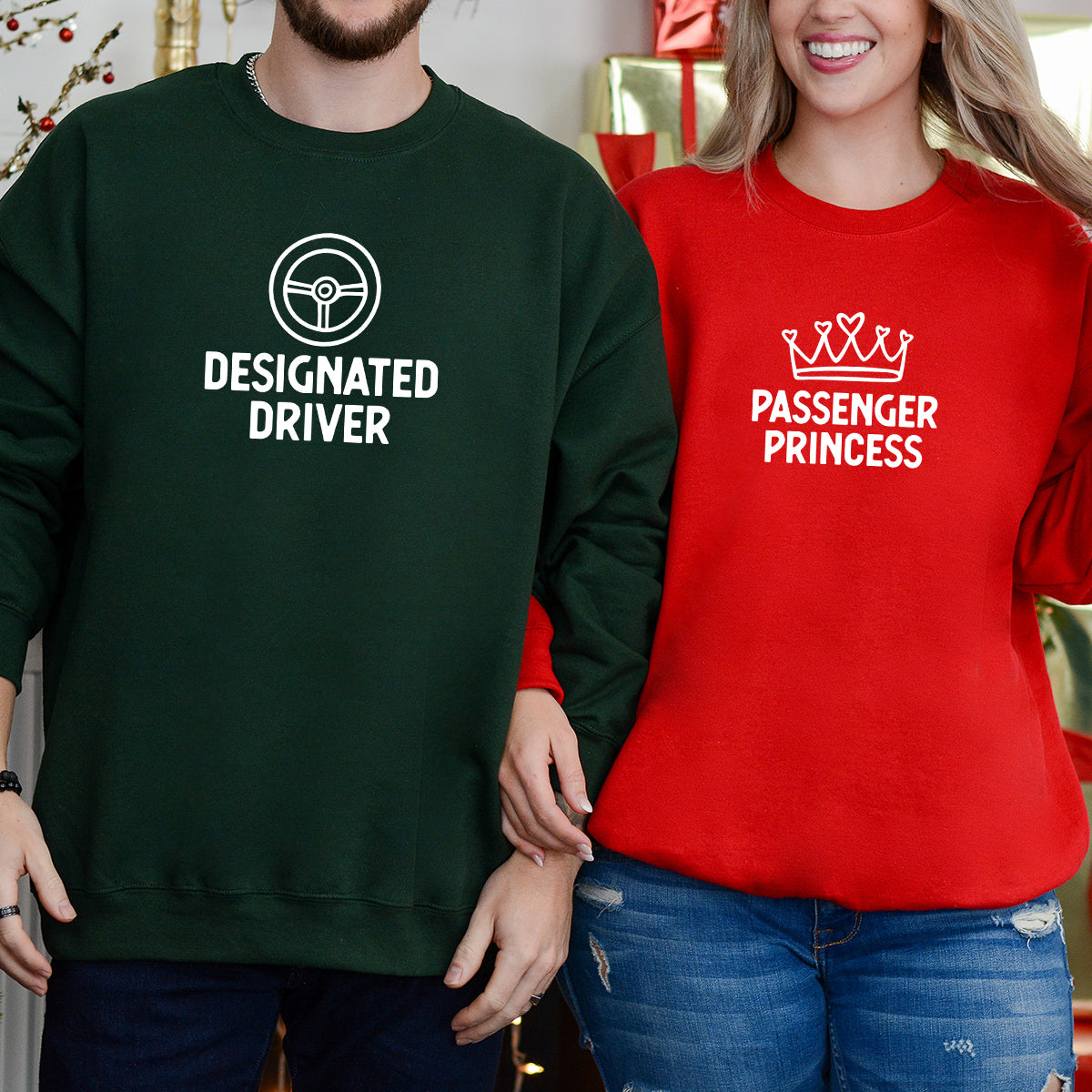 Designated Driver x Passenger Princess Matching Hoodies For Couples