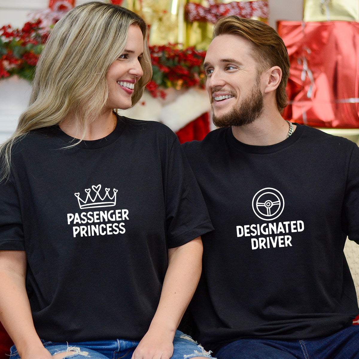 Designated Driver x Passenger Princess Matching T-Shirts For Couples