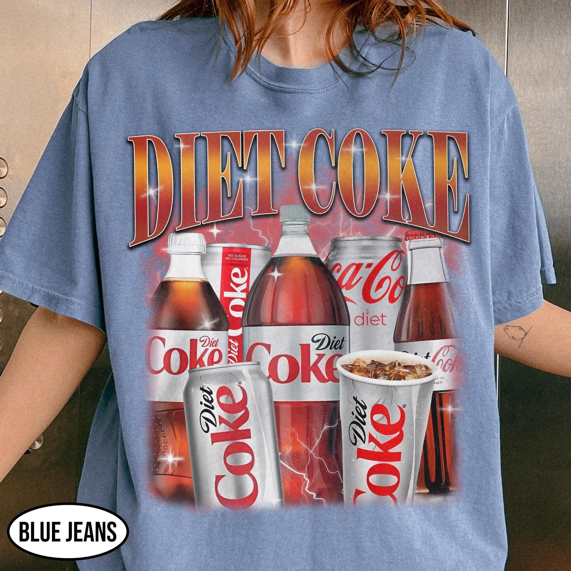 Vintage Soda Bootleg Graphic T-Shirt - Retro Diet Coke Soft Drink Parody Tee