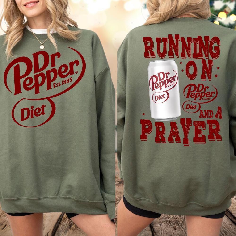 Diet Dr Pepper Shirt – Soda Lover Tee – Retro Soda Logo Graphic Shirt