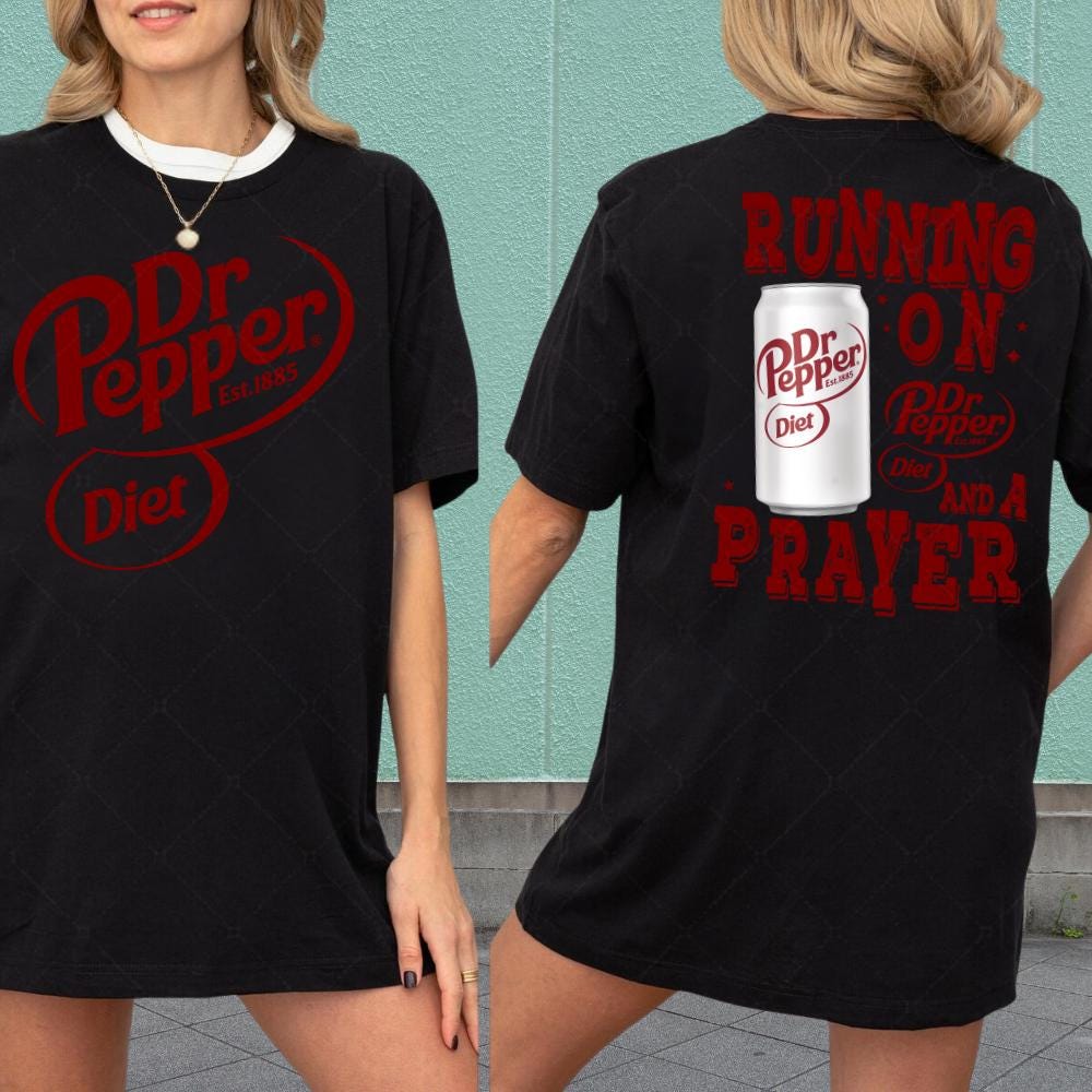 Diet Dr Pepper Shirt – Soda Lover Tee – Retro Soda Logo Graphic Shirt