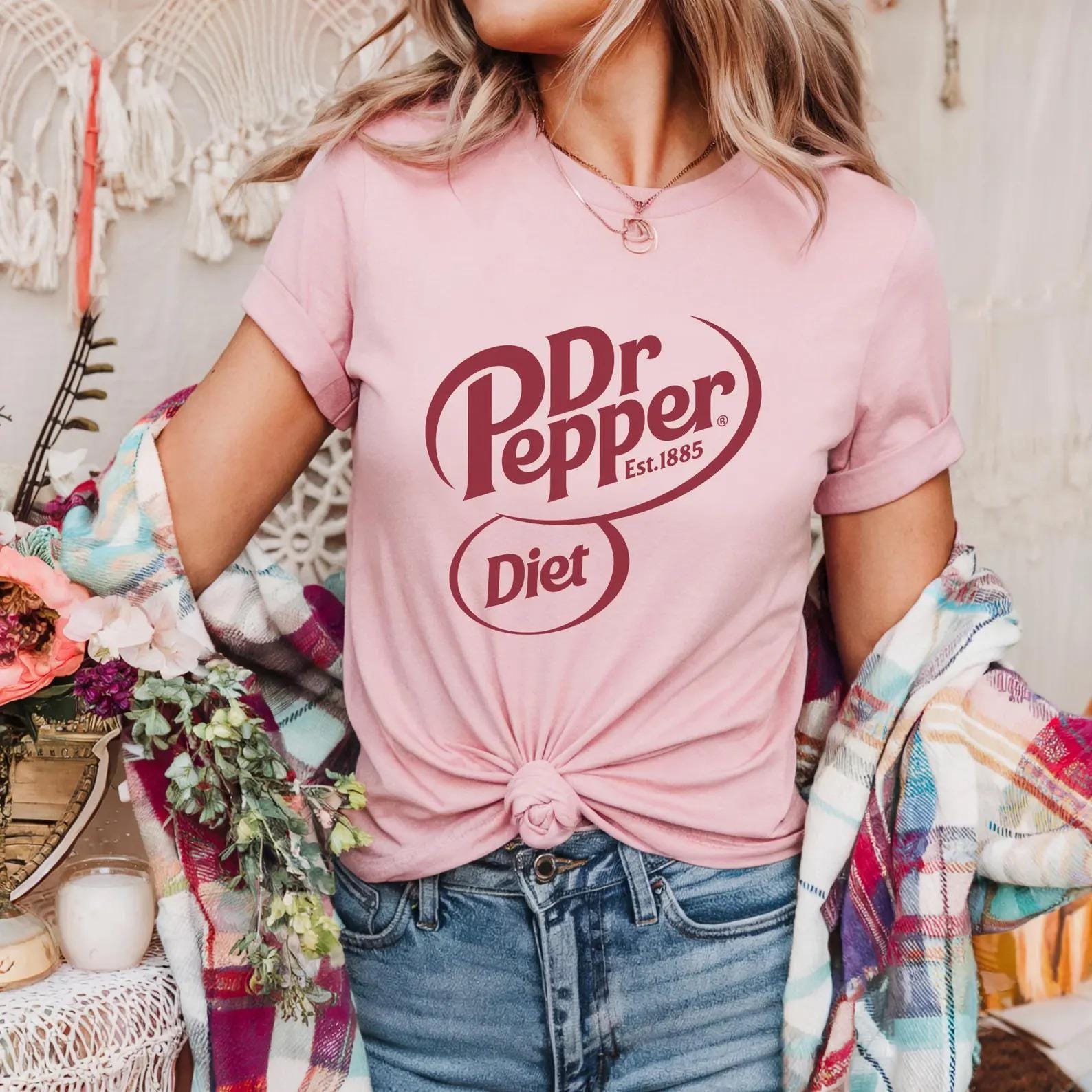 Diet Dr Pepper Inspired Shirt – Retro Soda Graphic Tee, Coke Lover Gift
