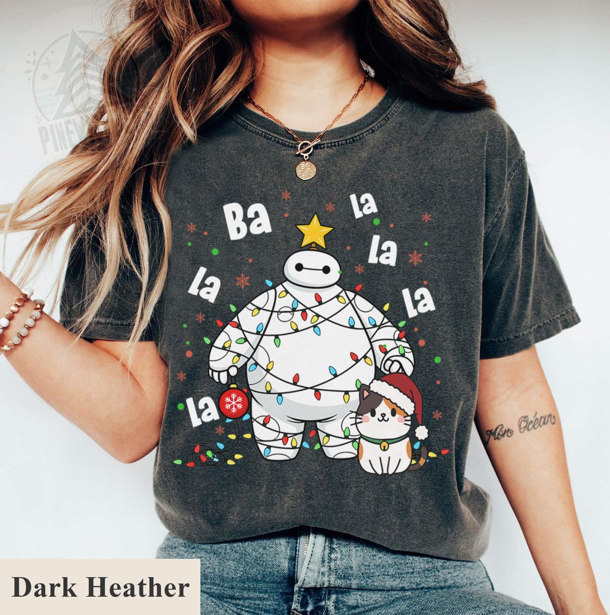 Baymax Big Hero Christmas Shirt – Ba La La La La Holiday Tee – Funny Cat Xmas Gift