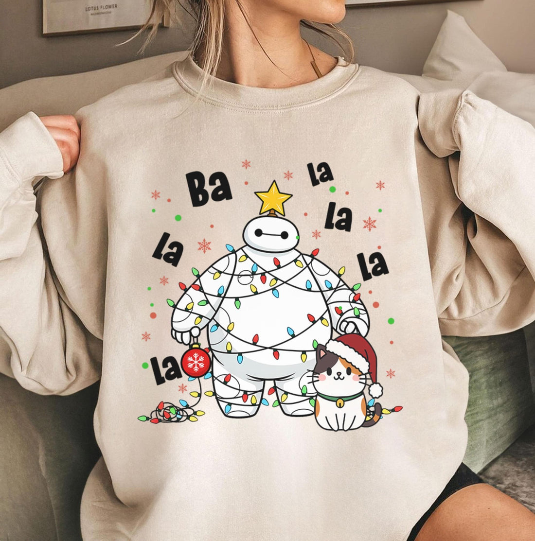 Baymax Big Hero Christmas Shirt – Ba La La La La Holiday Tee – Funny Cat Xmas Gift