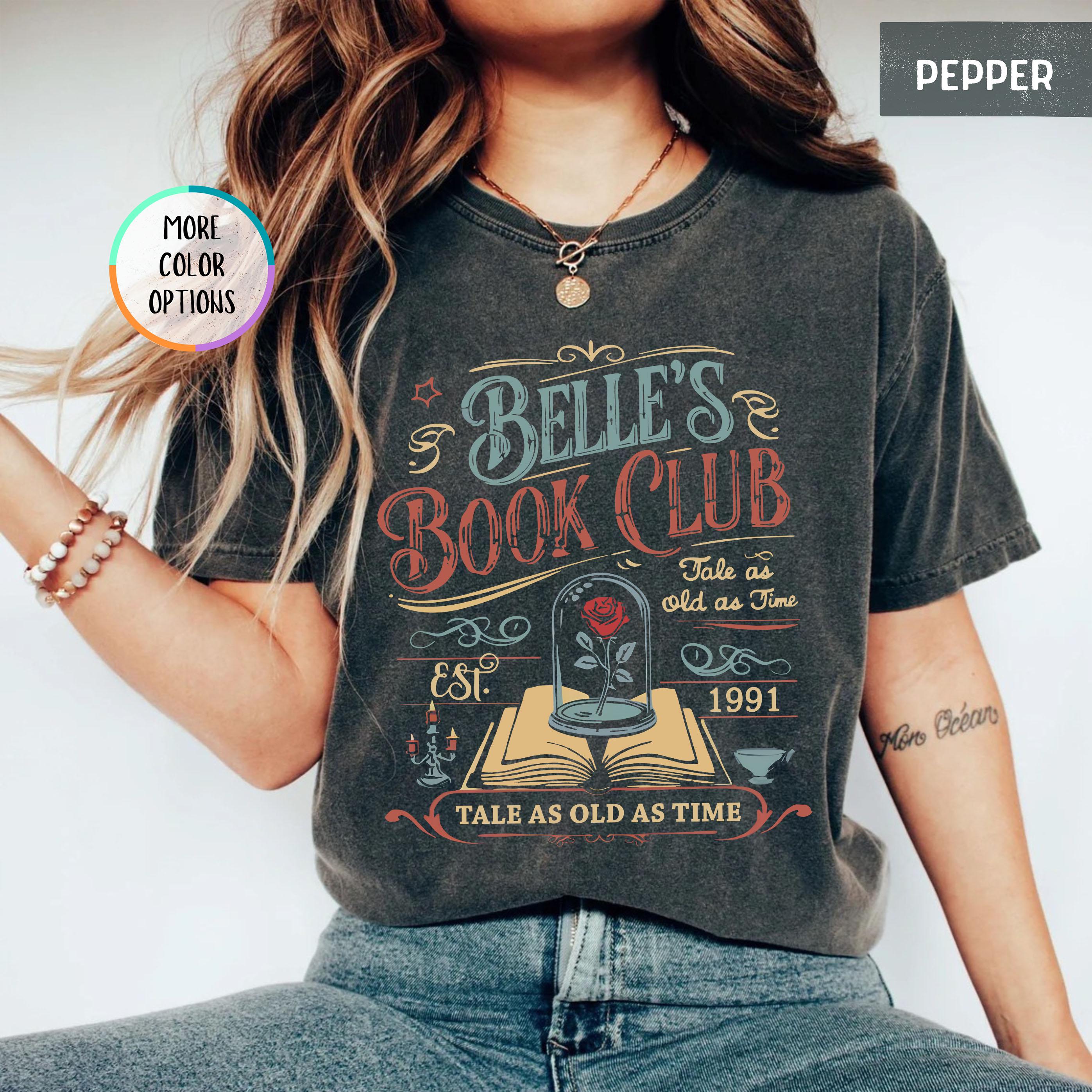 Belle Book Club Tee – Vintage Reading Shirt – Tale as Old as Time Book Lover Gift