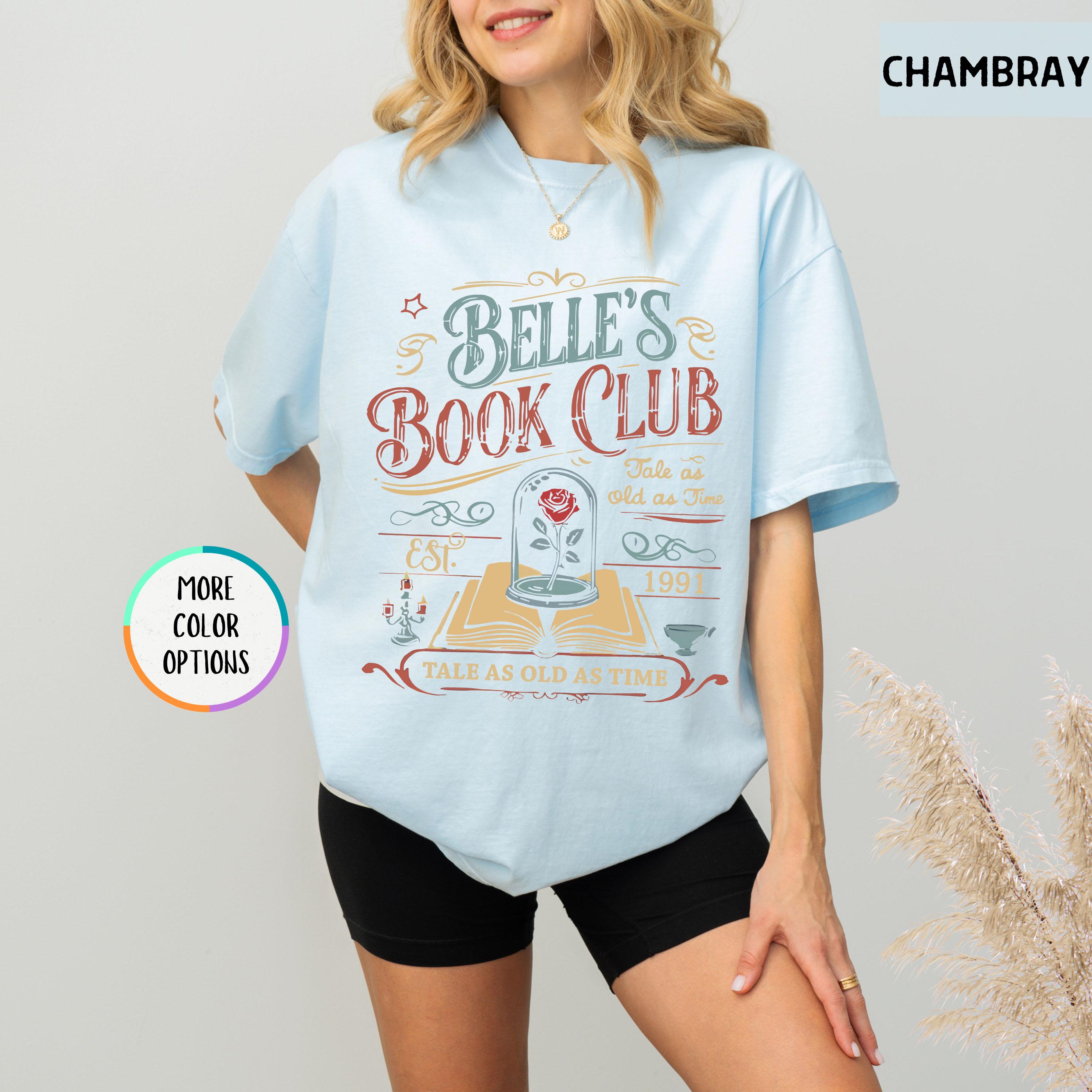 Belle Book Club Tee – Vintage Reading Shirt – Tale as Old as Time Book Lover Gift