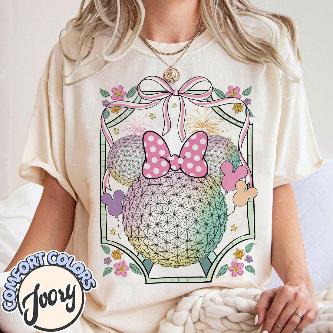 Disney Epcot Shirt – Retro Coquette Bow World Traveler Family Matching Tee