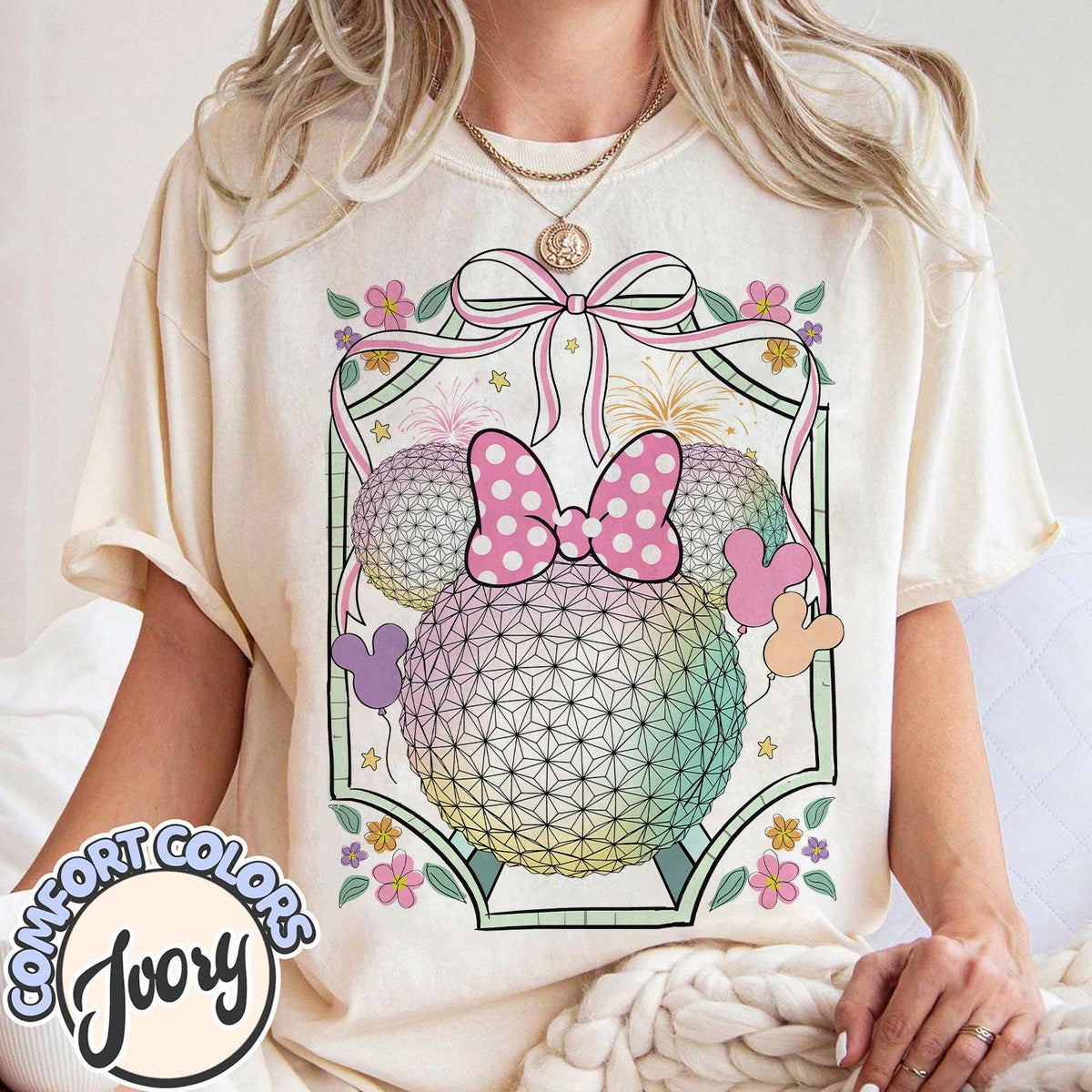 Disney Epcot Shirt – Retro Coquette Bow World Traveler Family Matching Tee
